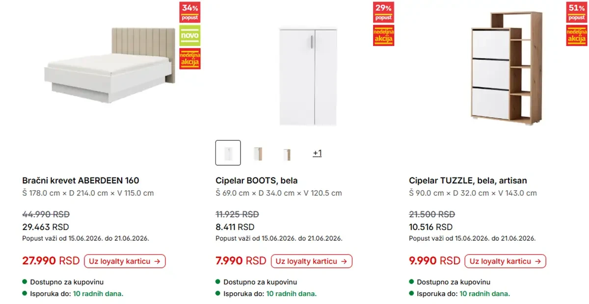 Forma Ideale komode TV police i regali na sniženju