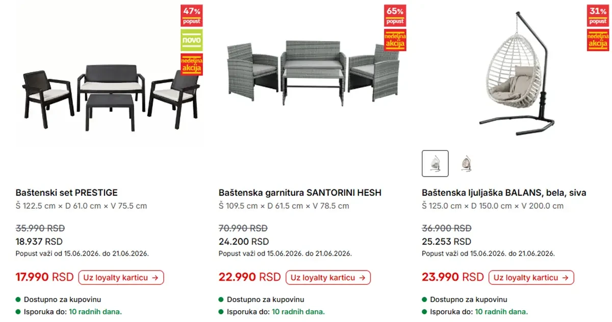 Forma Ideale završna strana kataloga sa dodatnim popustima na nameštaj