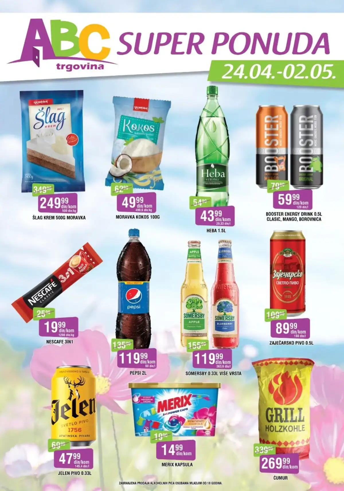 ABC akcija sniženja – super ponuda prehrane i kućnih proizvoda do 02. maja 2026.