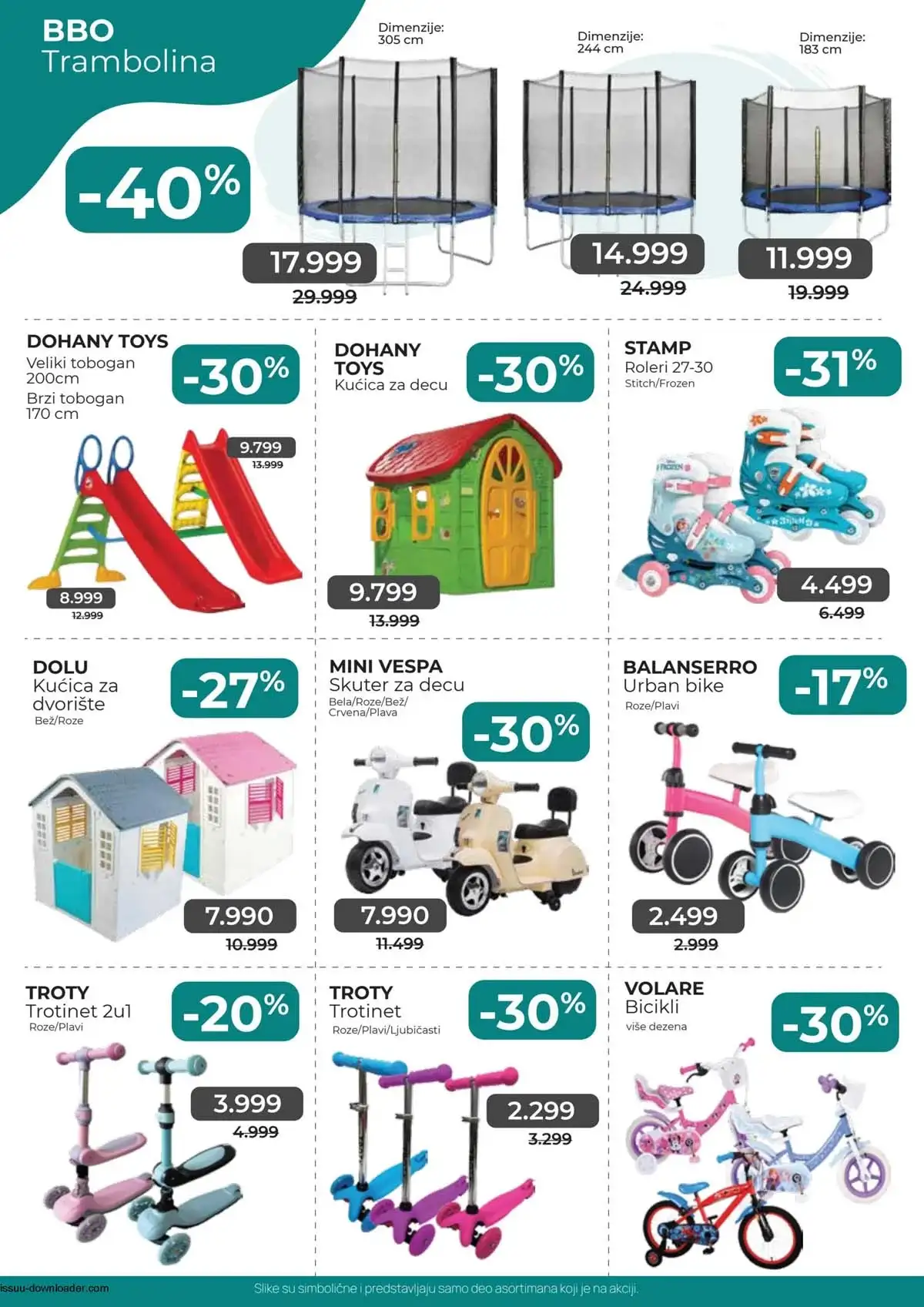 AKSA akcija do 40% oprema za igru napolju garderoba i proizvodi za decu katalog do 29.04.2026 strana 3