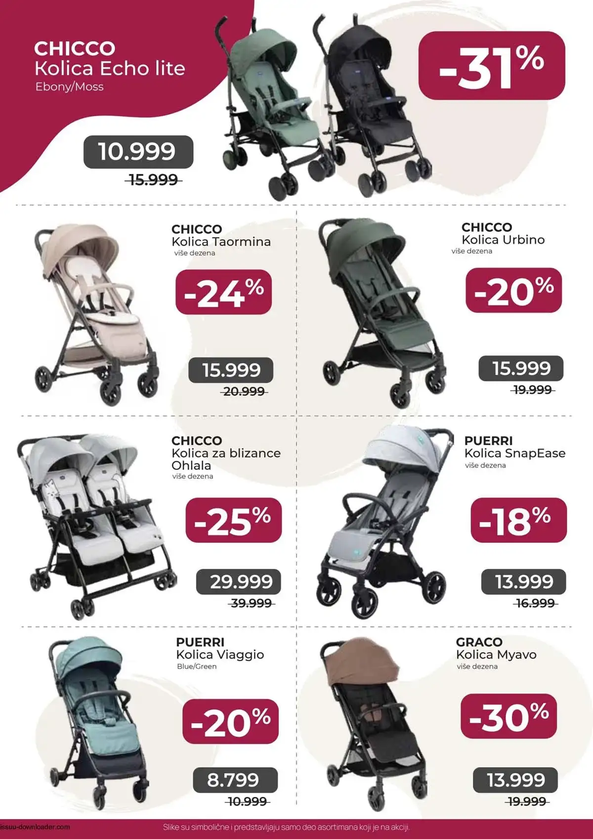 AKSA katalog strana 2 – sniženja do 40% za bebe i decu AKSA akcija strana 2 katalog do 40% popusta na dečiju opremu i garderobu 2026