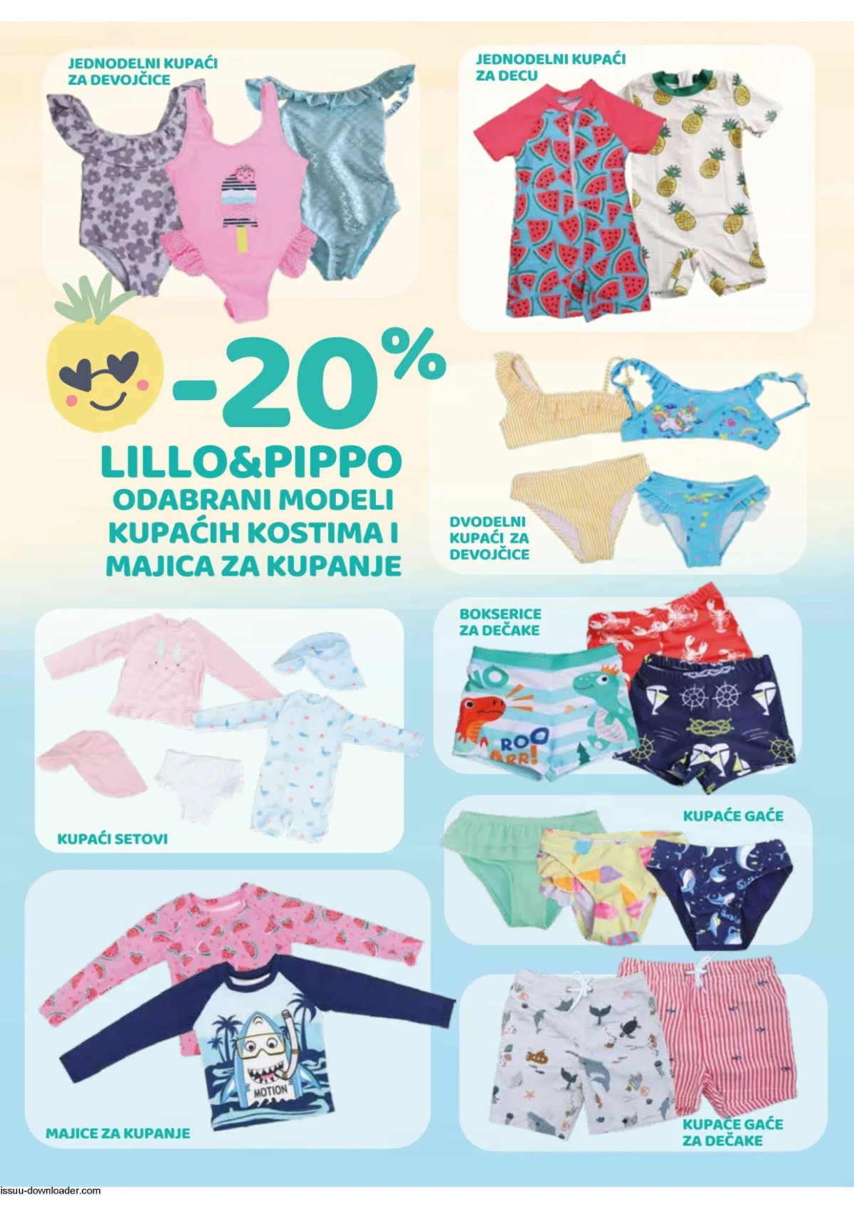 AKSA katalog strana 6 – kupaći kostimi za decu AKSA katalog strana 6 – dečiji kupaći kostimi i odeća za kupanje
