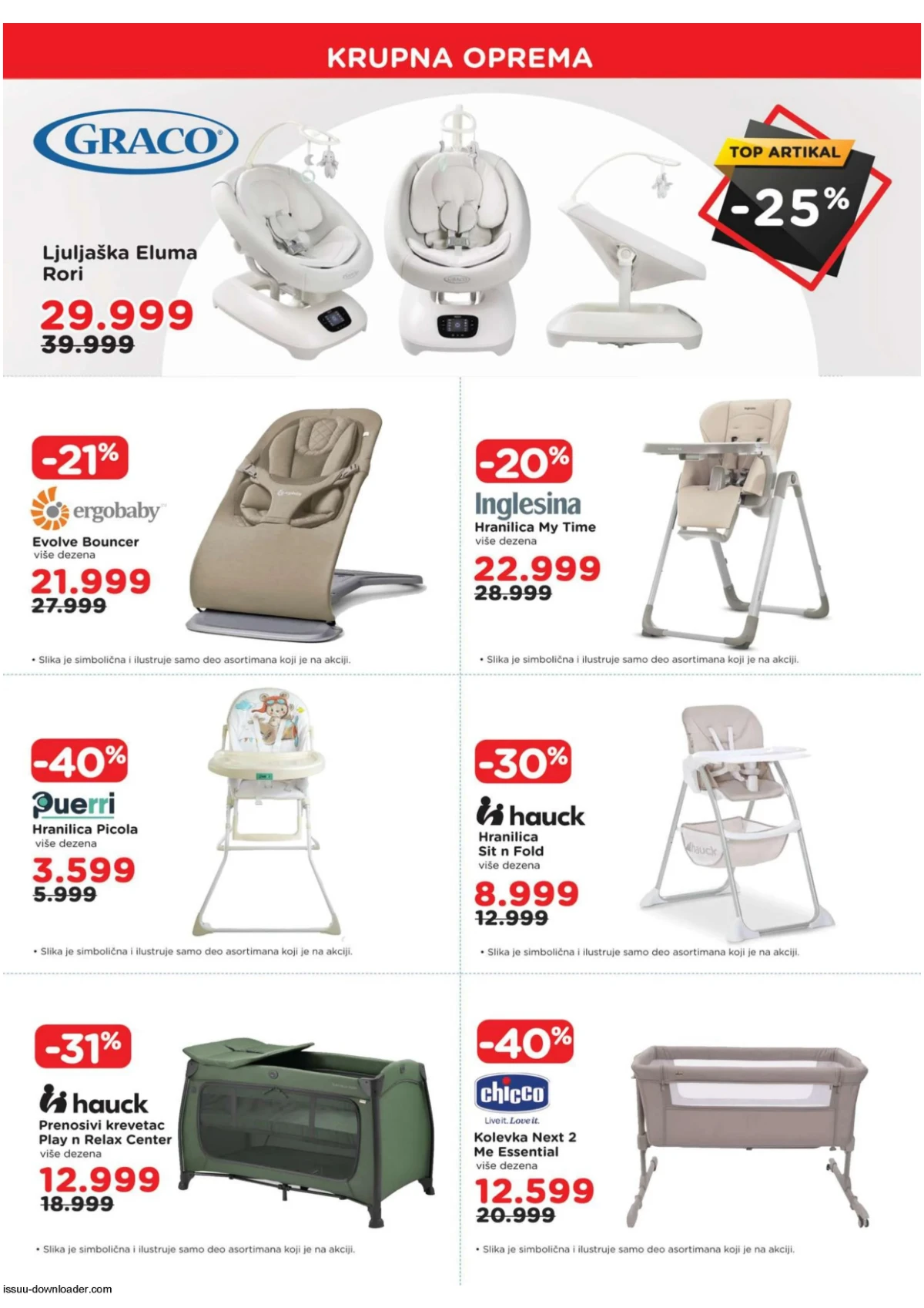 AKSA katalog strana 2 – krupna oprema za bebe AKSA katalog strana 2 – krupna oprema za bebe na akciji