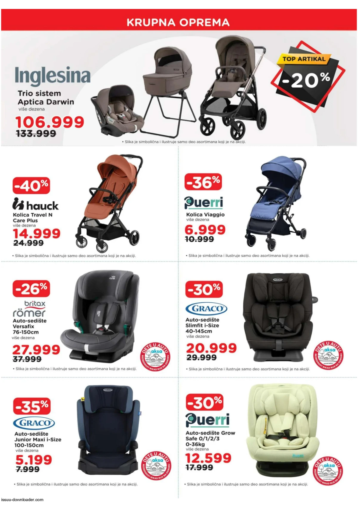 AKSA katalog strana 3 – kolica i auto-sedišta AKSA katalog strana 3 – kolica i auto-sedišta na akciji