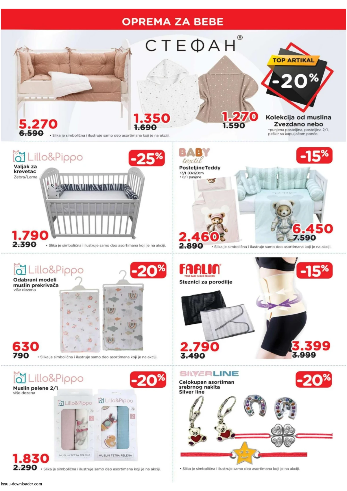 AKSA katalog strana 5 – tekstil i dodaci za bebe AKSA katalog strana 5 – tekstil i oprema za bebe na akciji