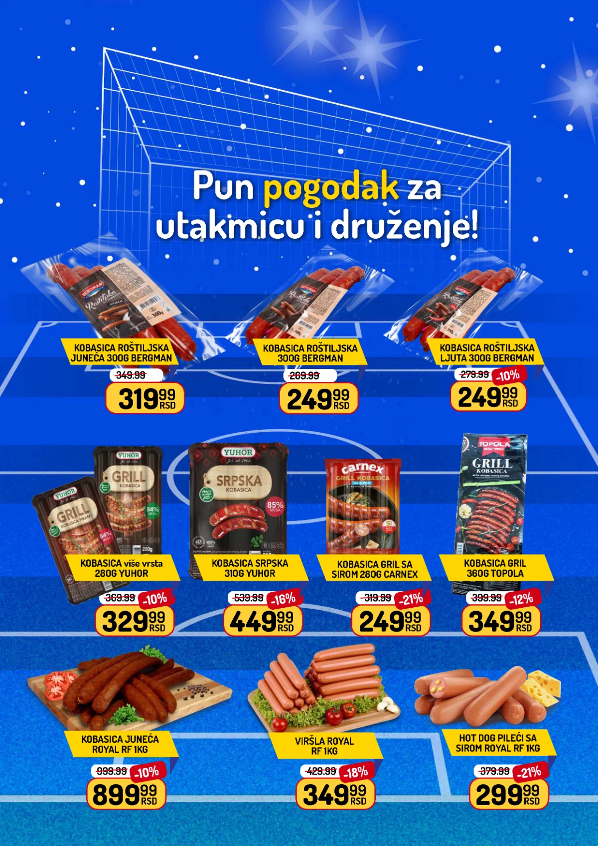 Aman akcija kobasice, viršle i proizvodi za roštilj do 06.07.2026