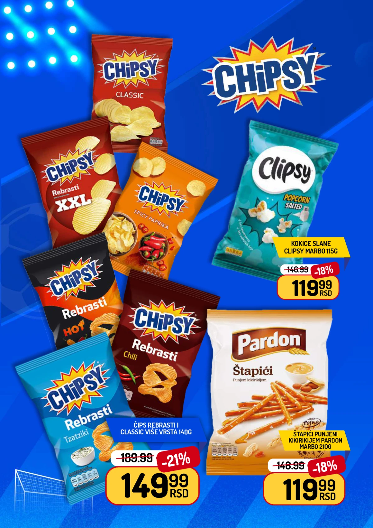 Aman akcija Chipsy i slane grickalice do 06.07.2026