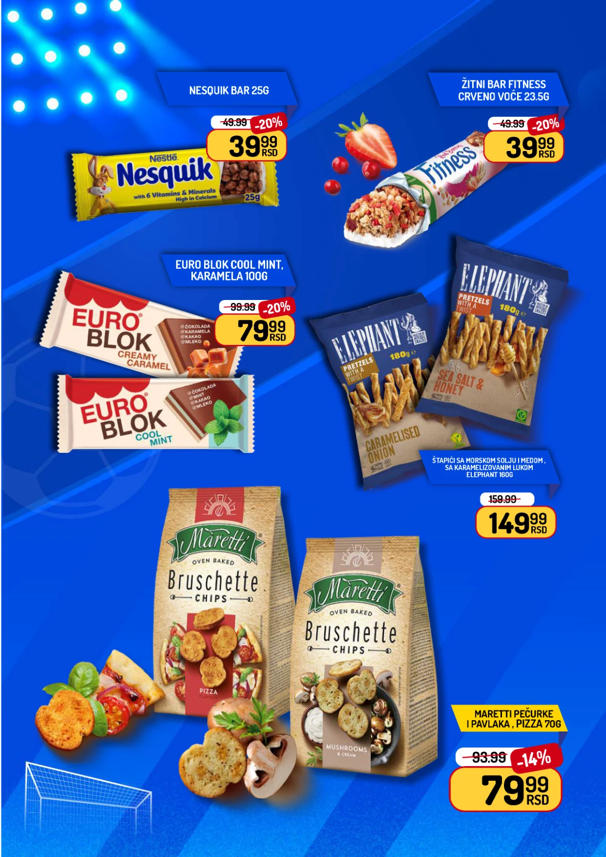 Aman akcija čokolade, snack proizvodi i bruschette do 06.07.2026