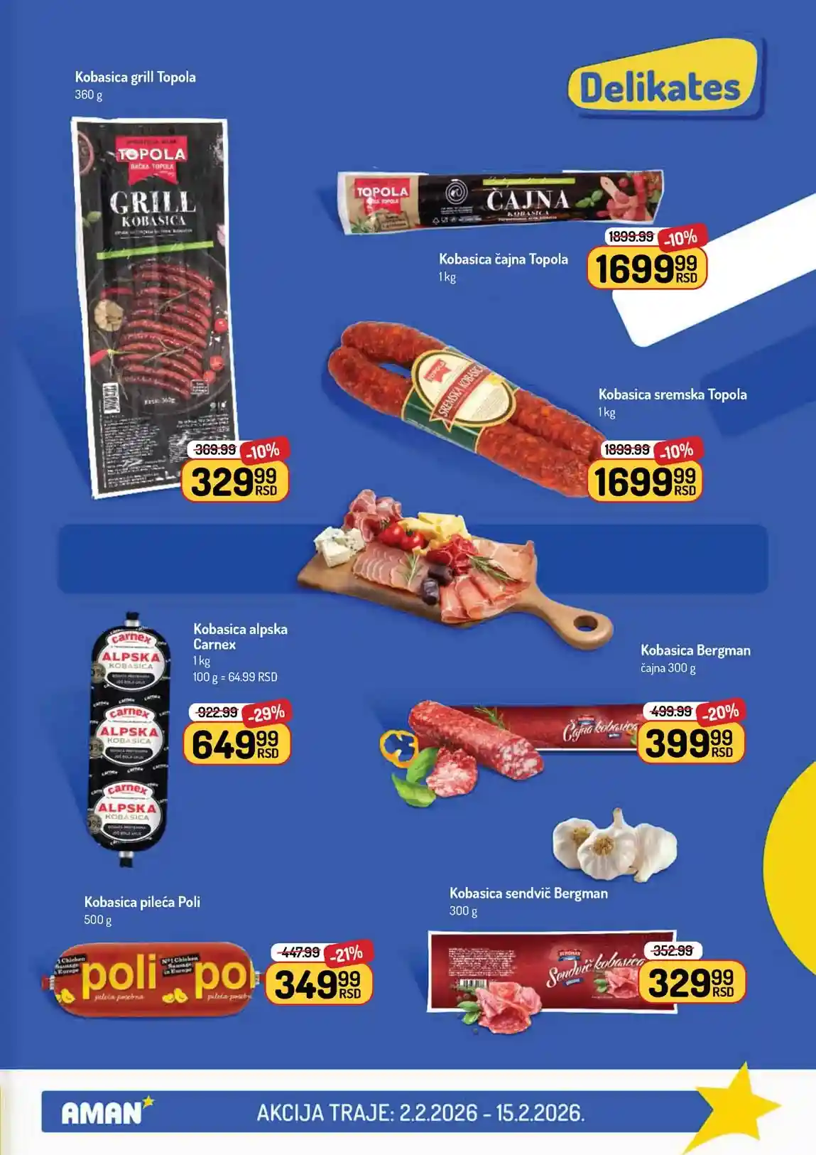 Akcija Aman sniženje Katalog