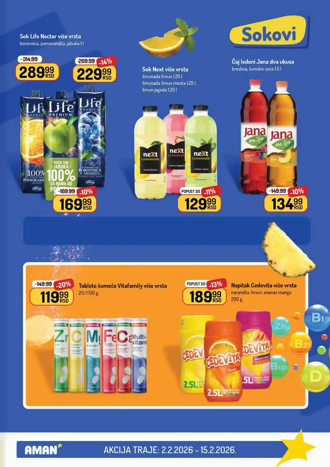 Akcija Aman sniženje Katalog