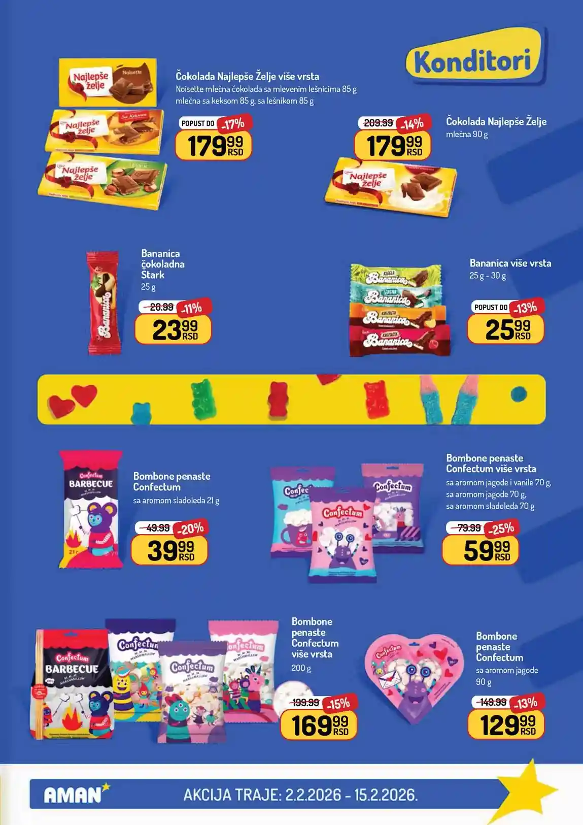 Akcija Aman sniženje Katalog