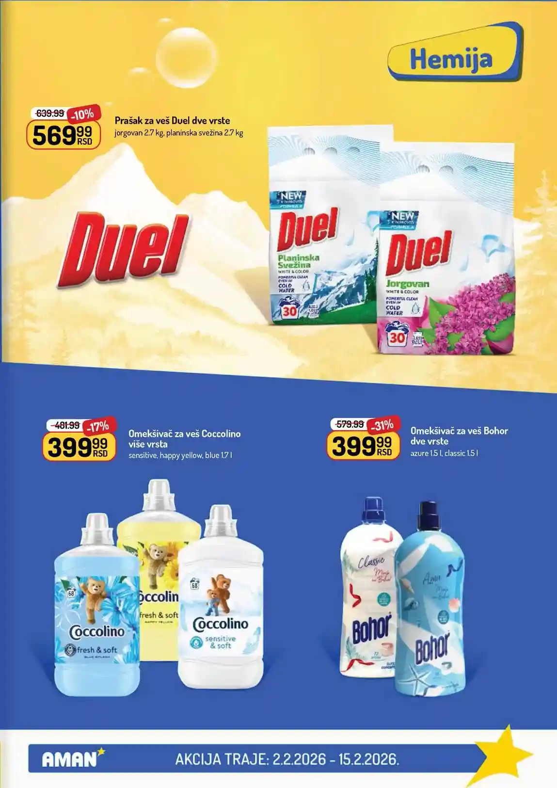 Akcija Aman sniženje Katalog