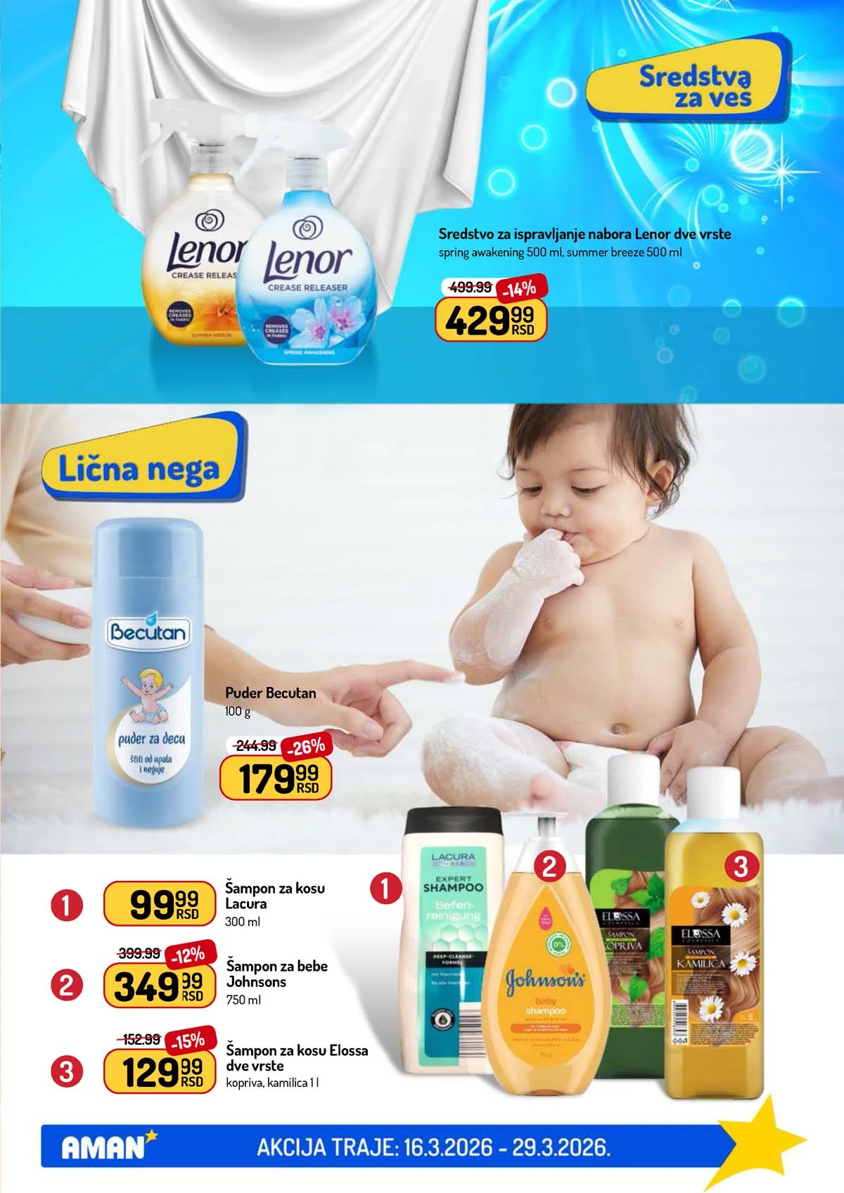 Aman katalog sniženja – pregled akcijske ponude