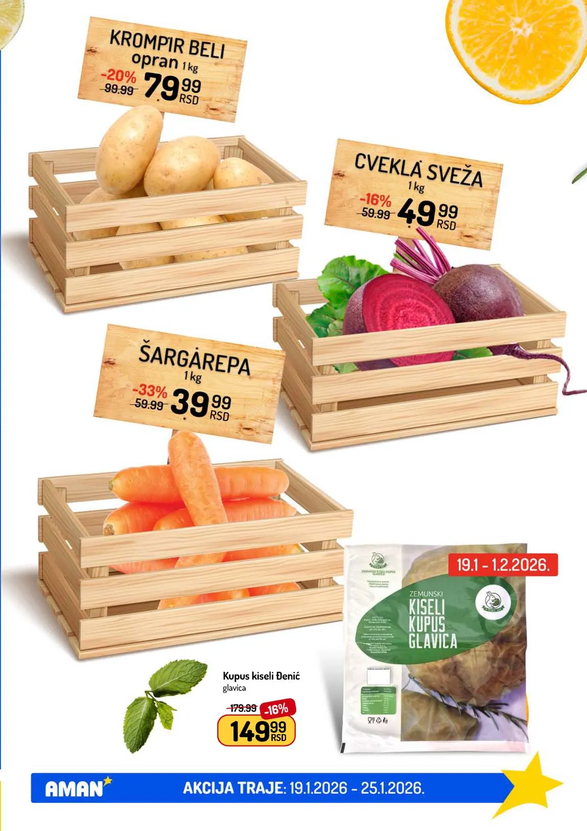 Akcija Aman sniženje Katalog