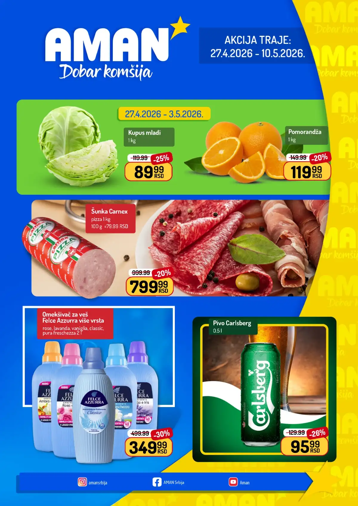 Akcija Aman sniženje Katalog