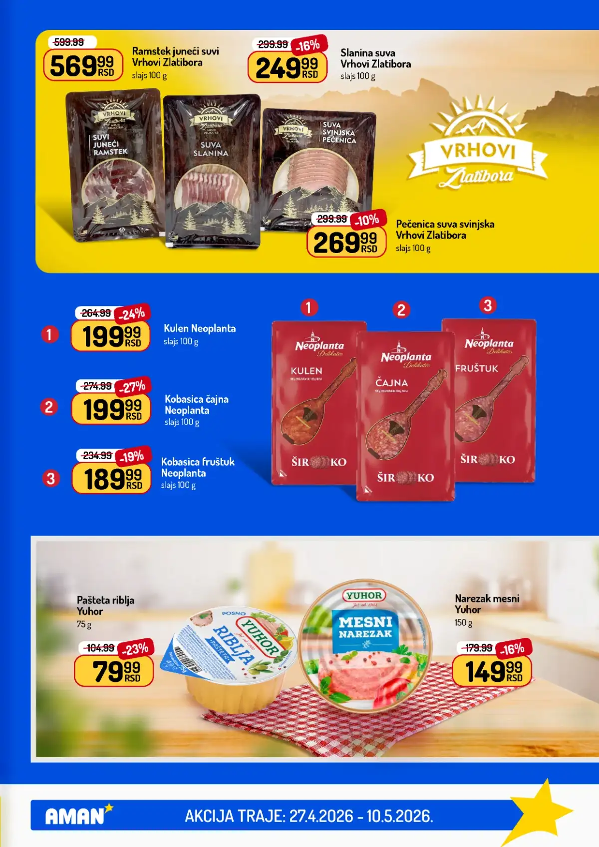 Akcija Aman sniženje Katalog