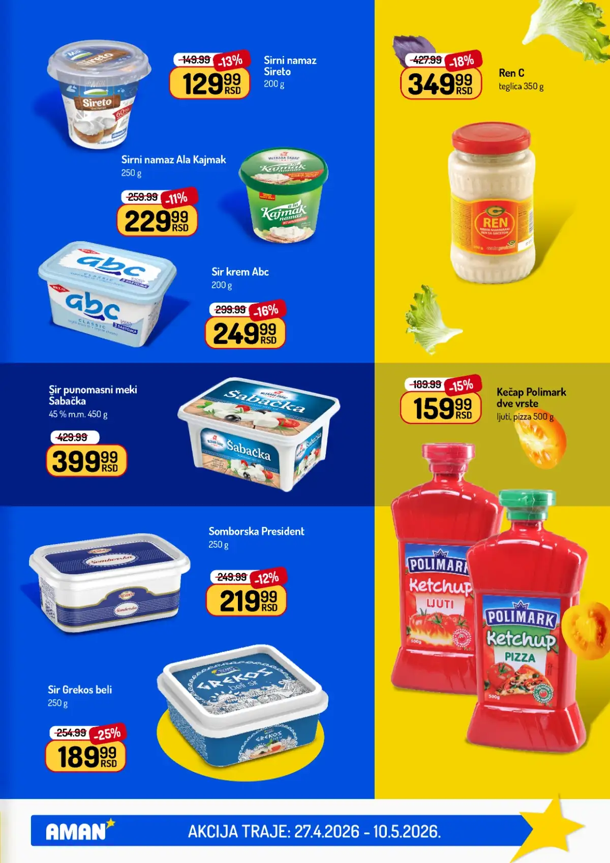 Akcija Aman sniženje Katalog