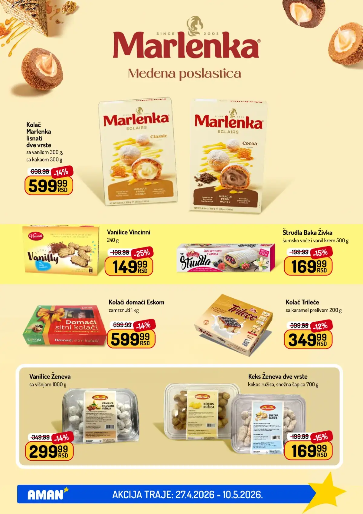 Akcija Aman sniženje Katalog