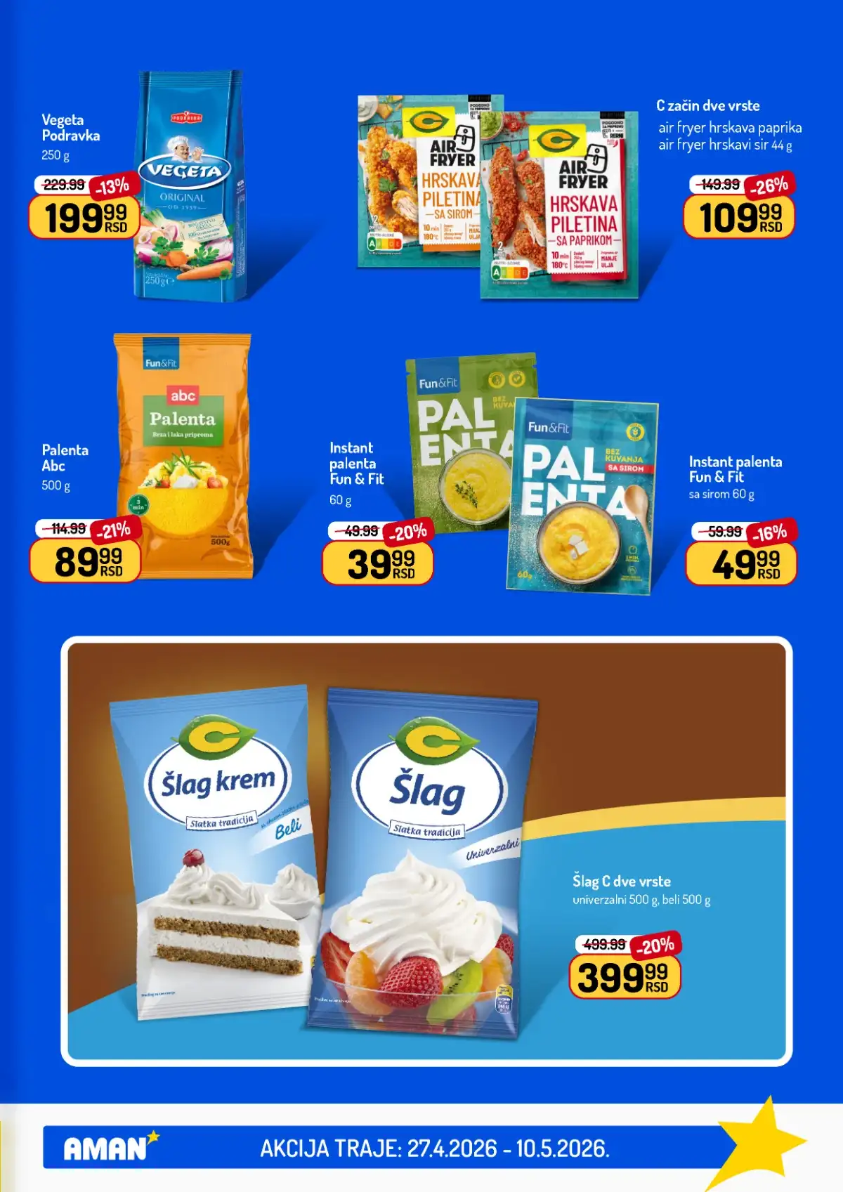 Akcija Aman sniženje Katalog