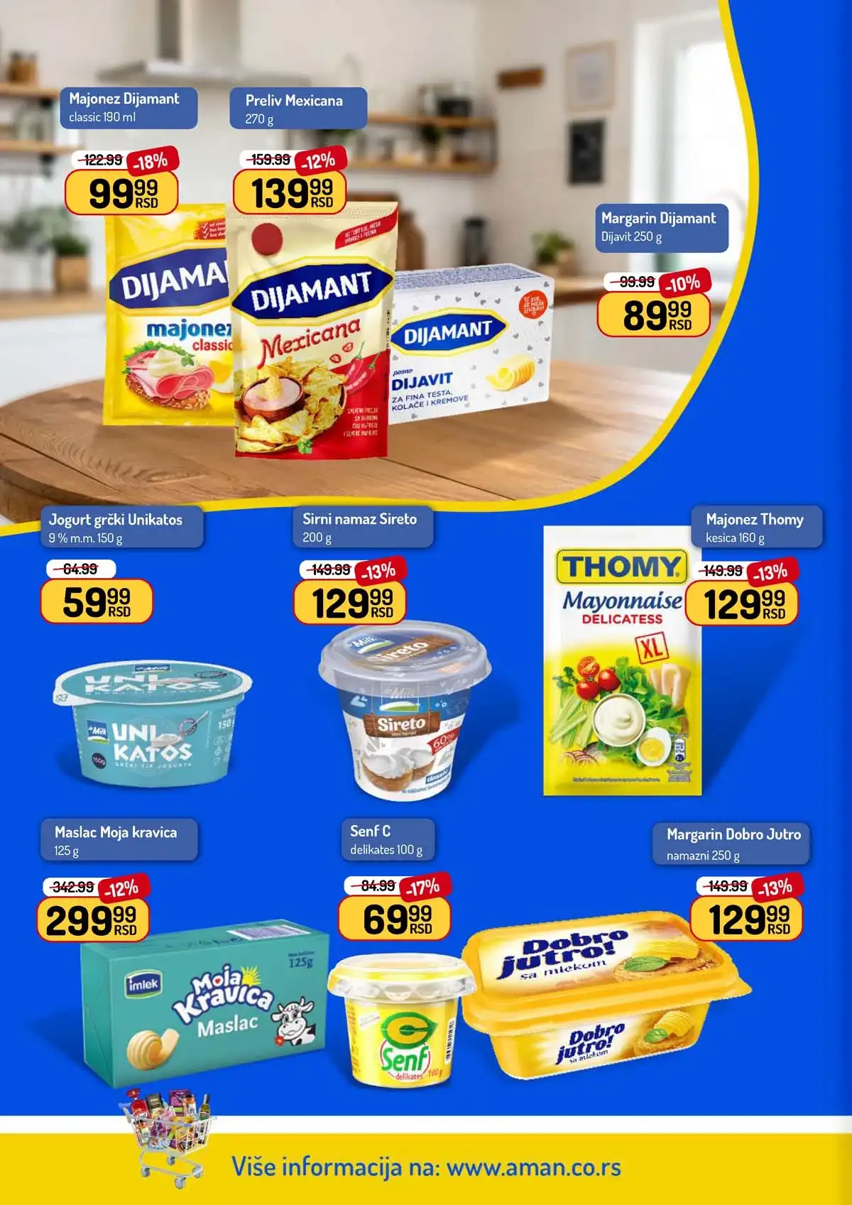 Aman akcija katalog – prehrana i proizvodi za domaćinstvo na sniženju