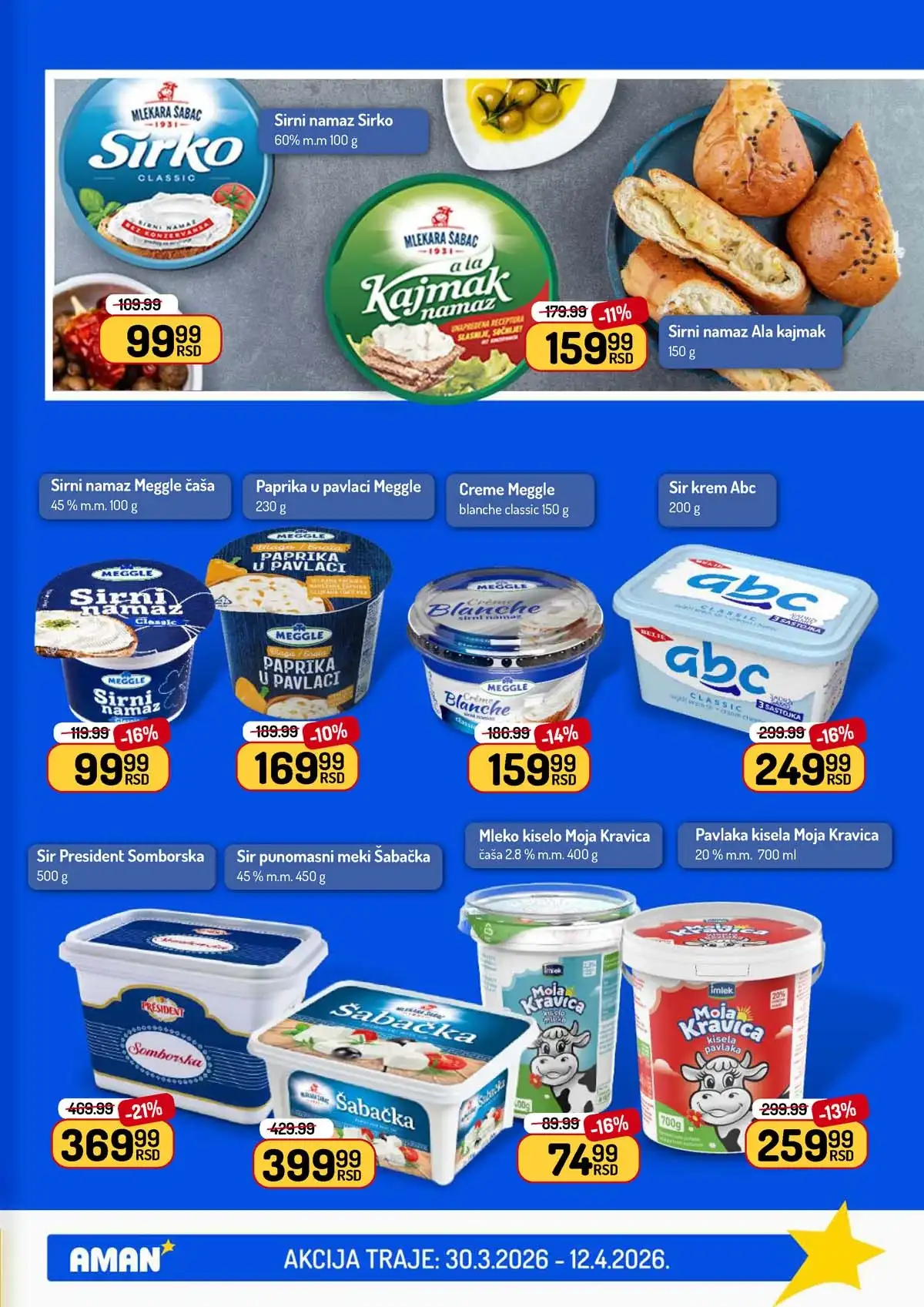 Aman katalog – sniženja prehrambenih proizvoda i kućnih potrepština