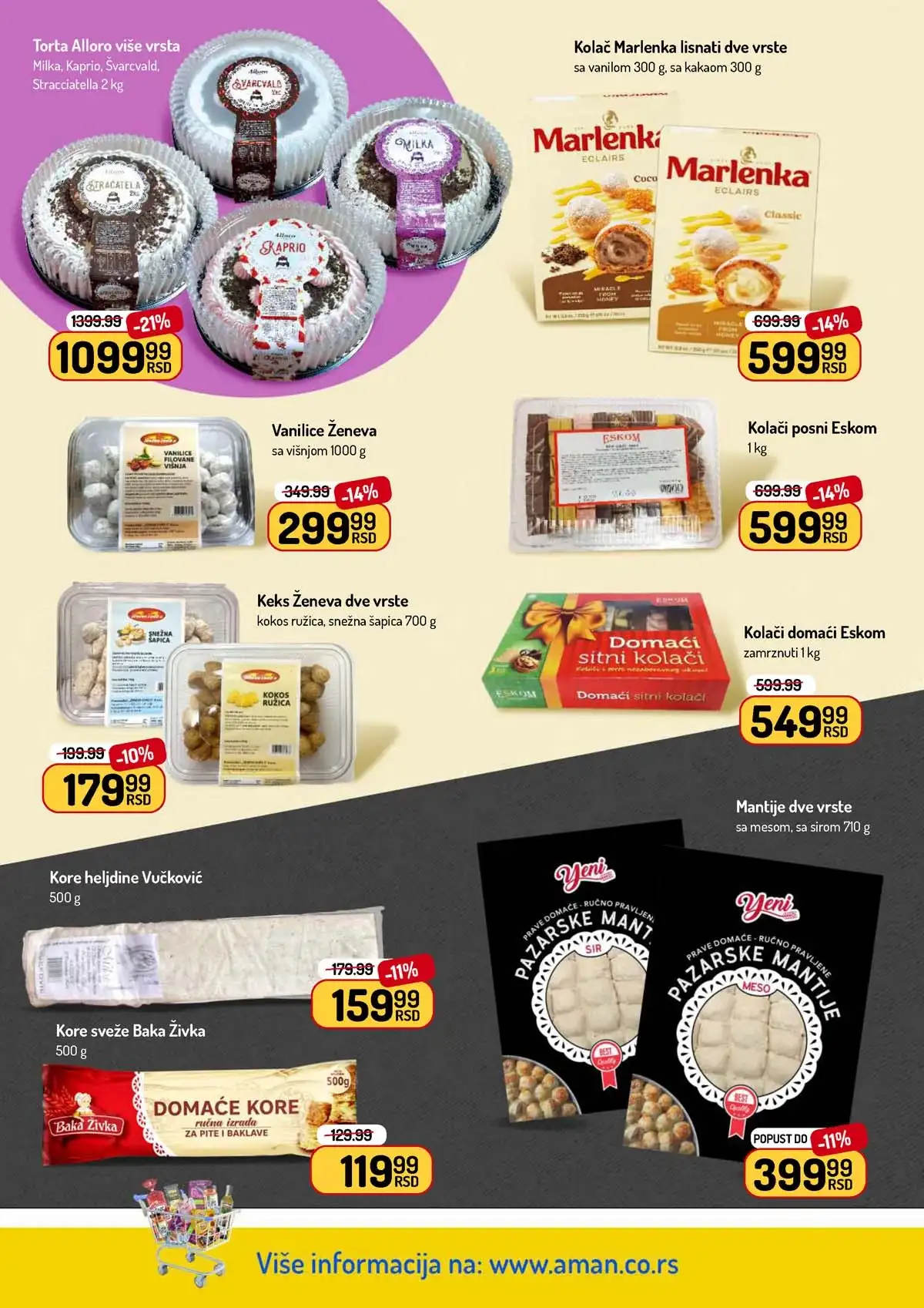 Aman katalog sniženja – proizvodi za svakodnevnu kupovinu