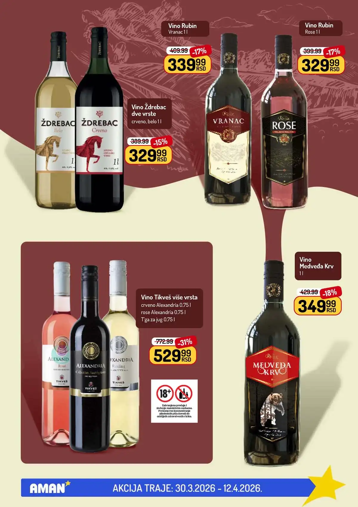 Aman akcija katalog – prehrambeni proizvodi na sniženju