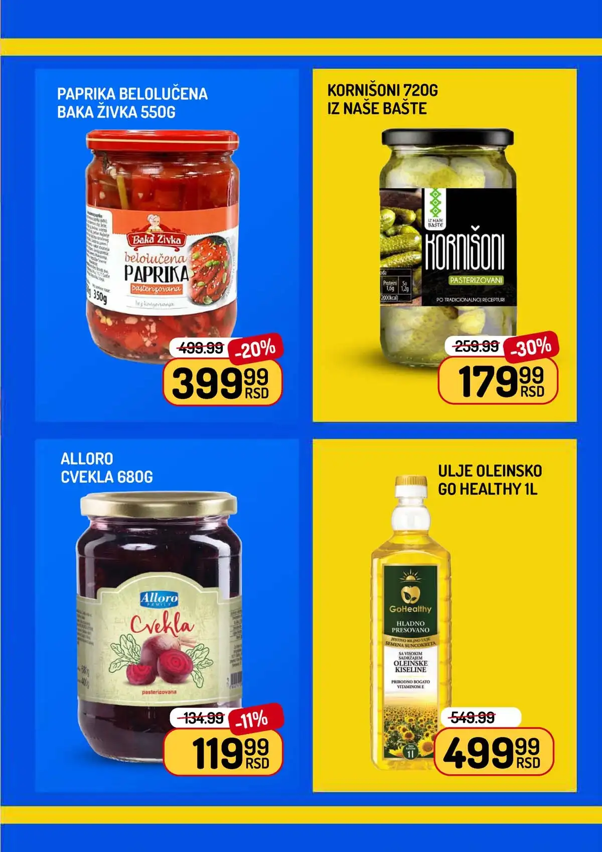Aman nedeljna akcija katalog strana 9 – prehrambeni proizvodi na sniženju do 19.03.2026