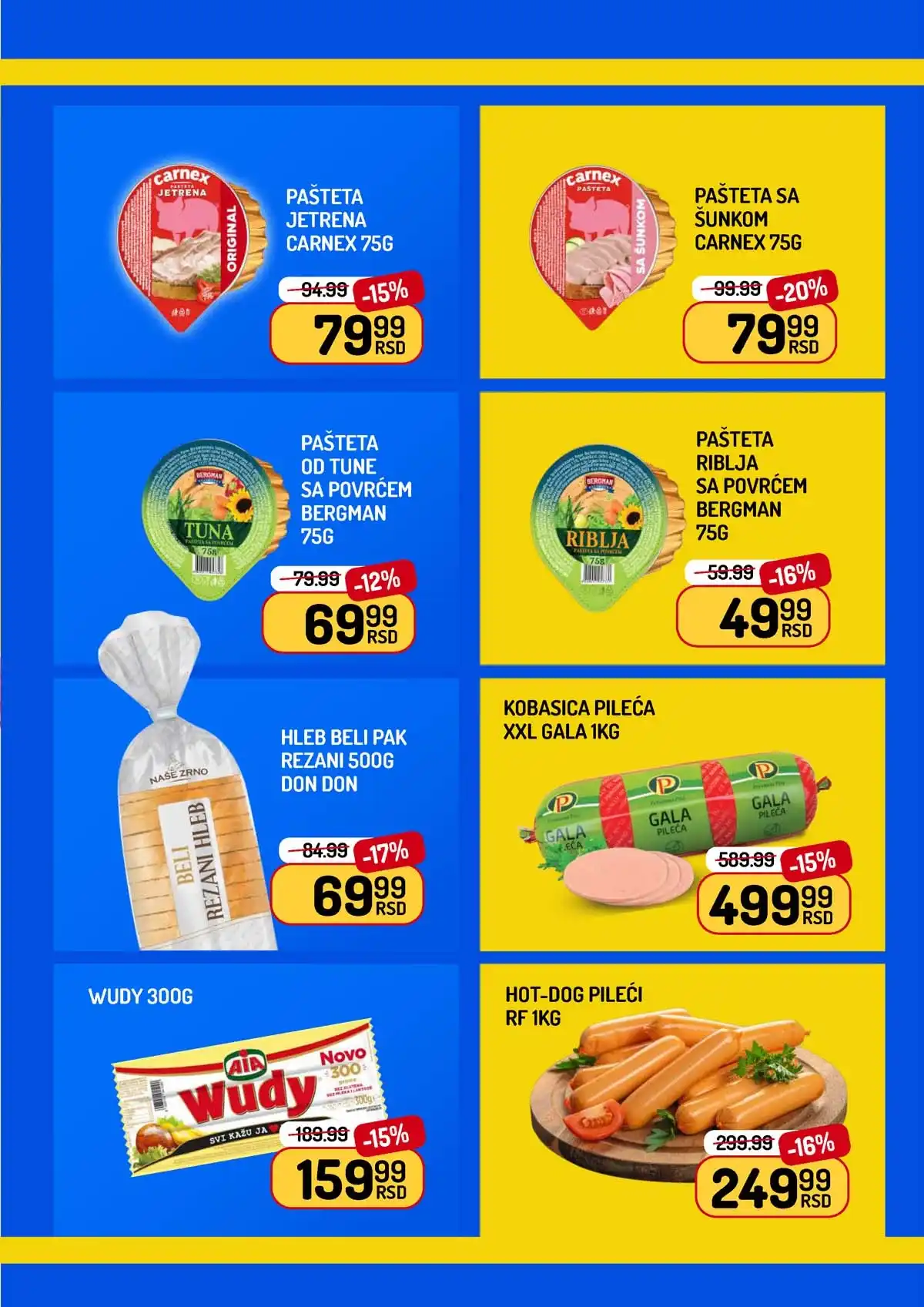 Aman nedeljna akcija katalog strana 3 – prehrana i napici na popustu do 26. februara 2026.