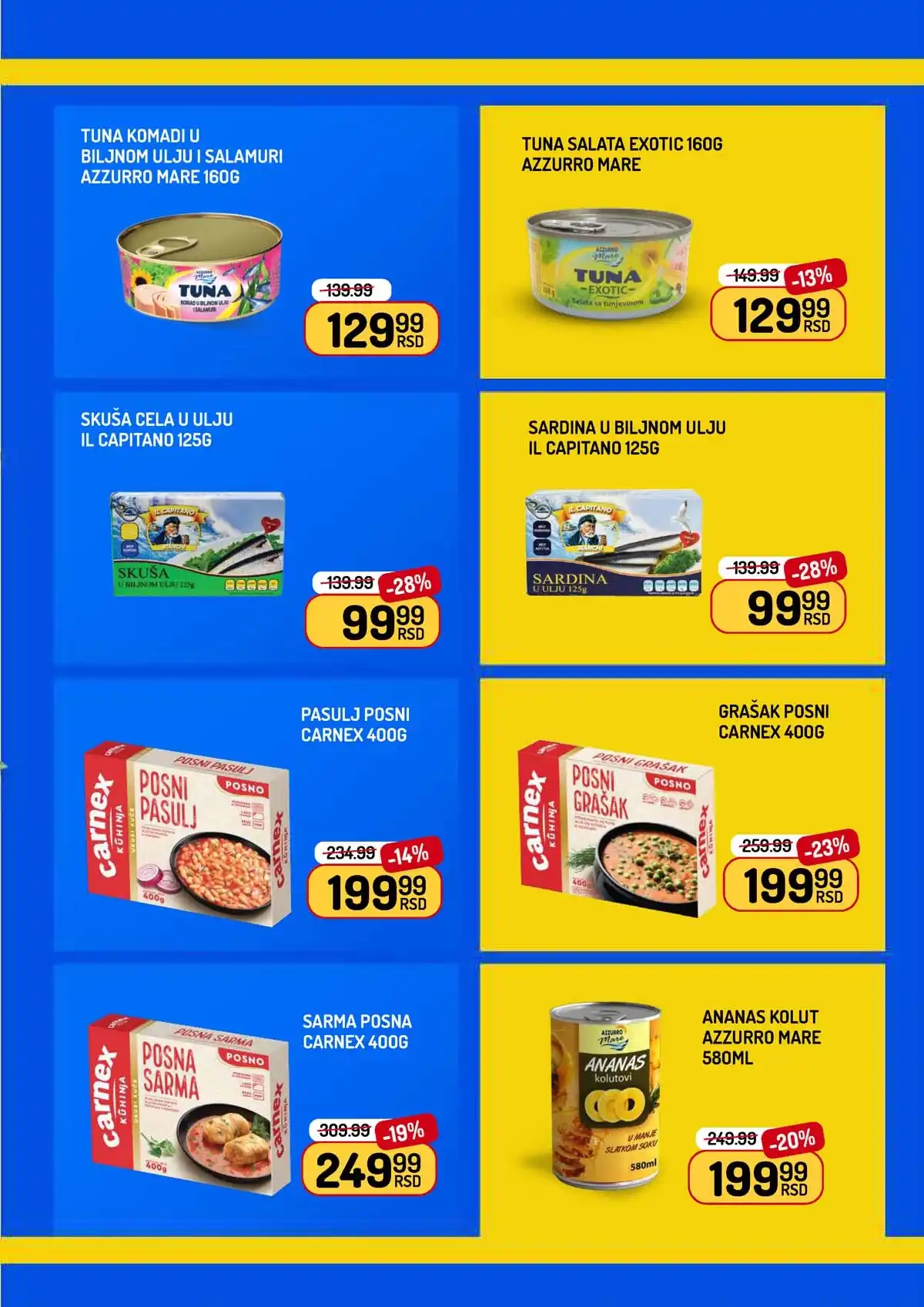 Aman nedeljna akcija katalog strana 9 – prehrana i napici po nižim cenama do 26. februara 2026.