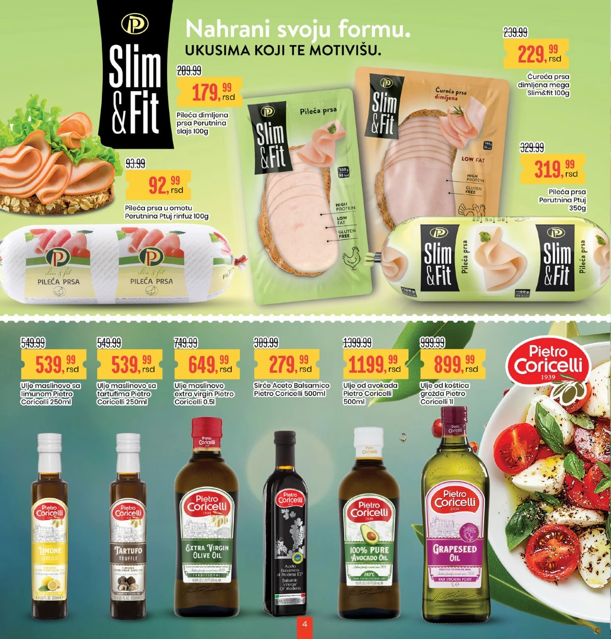 Aroma City katalog akcija – pileća prsa, maslinovo ulje i premium proizvodi strana 4