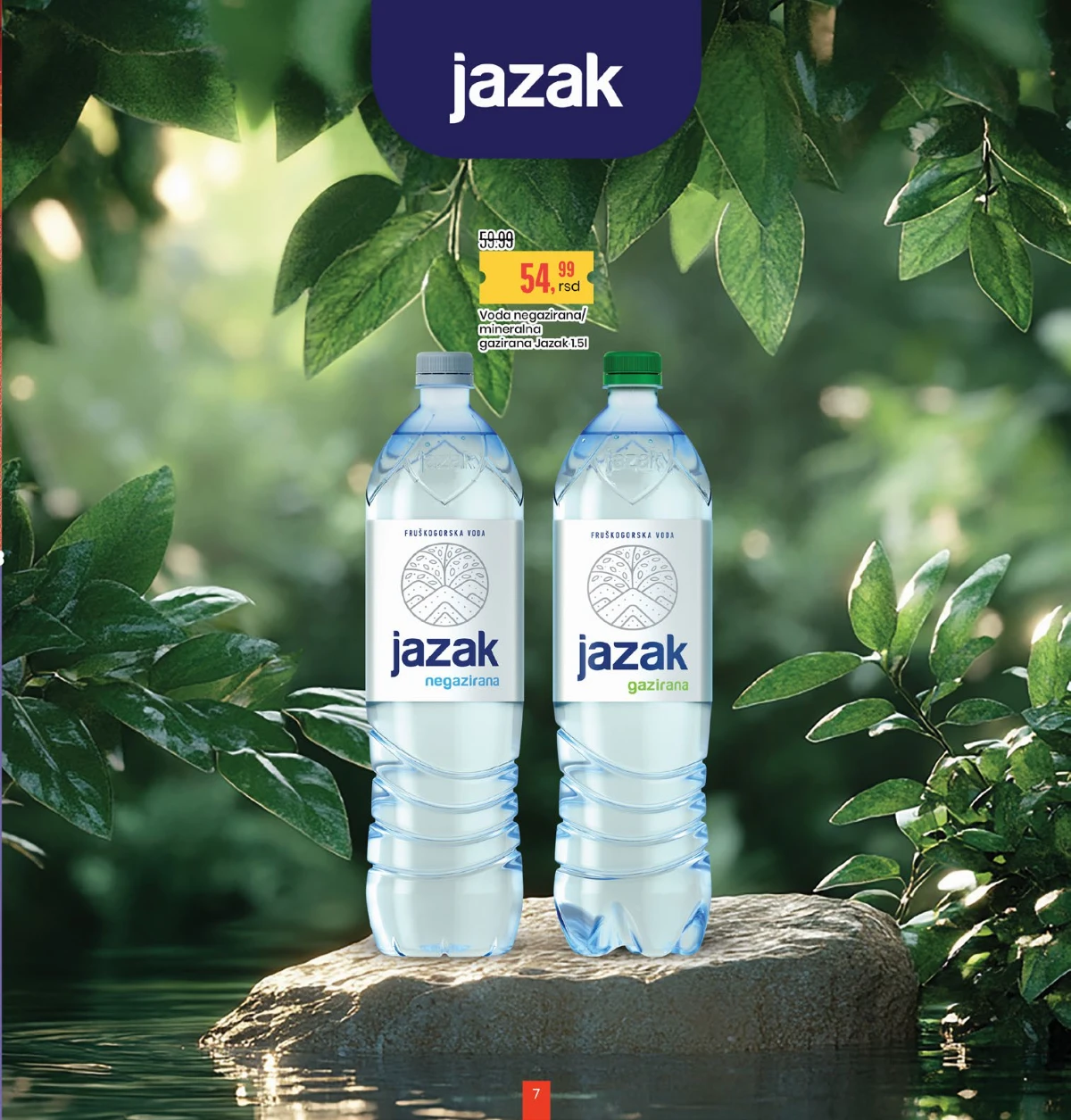 Aroma City katalog Jazak voda akcija – negazirana i gazirana voda po nižim cenama strana 7
