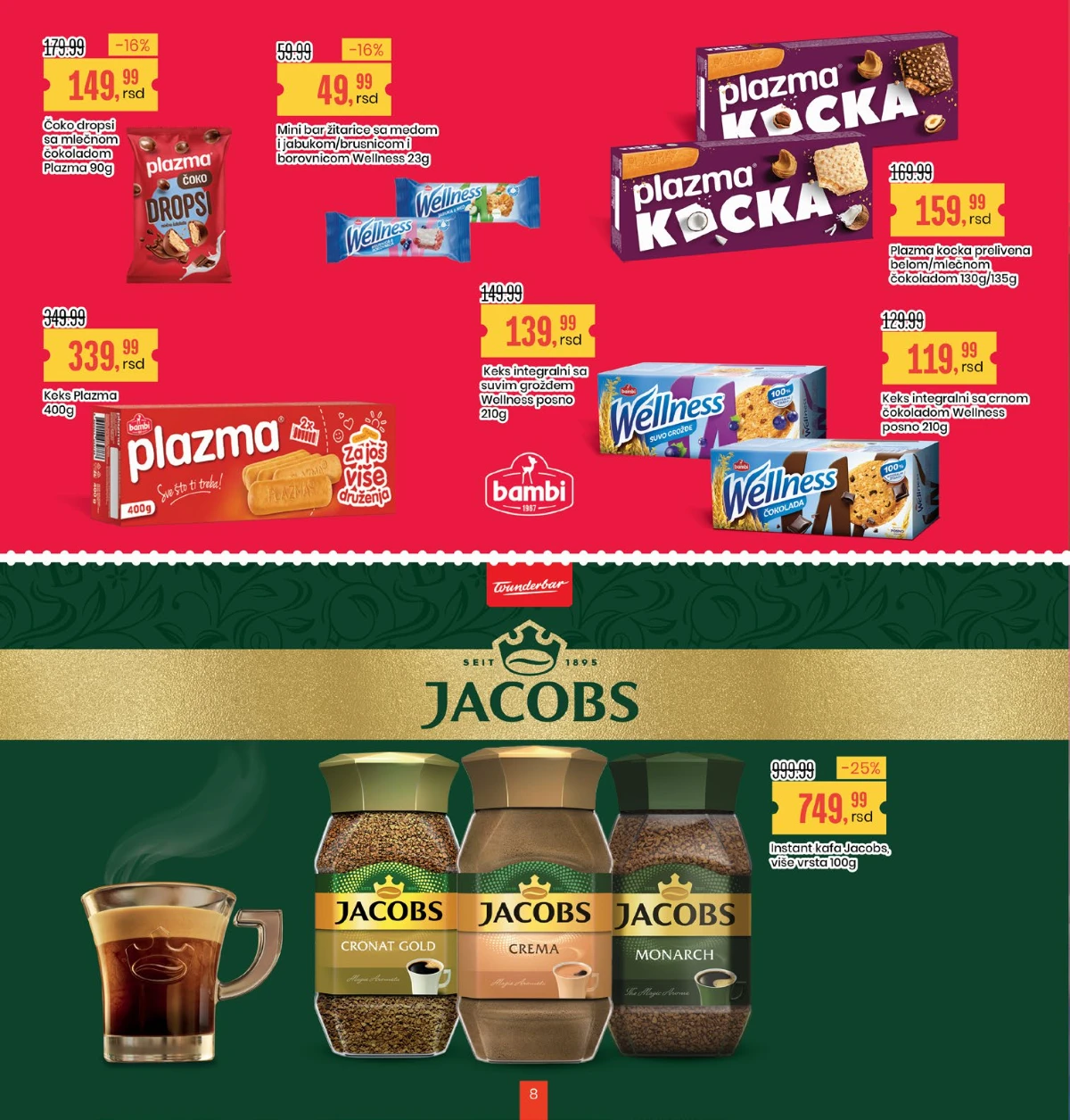 Aroma City katalog Plazma, Wellness i Jacobs kafa na akciji strana 8