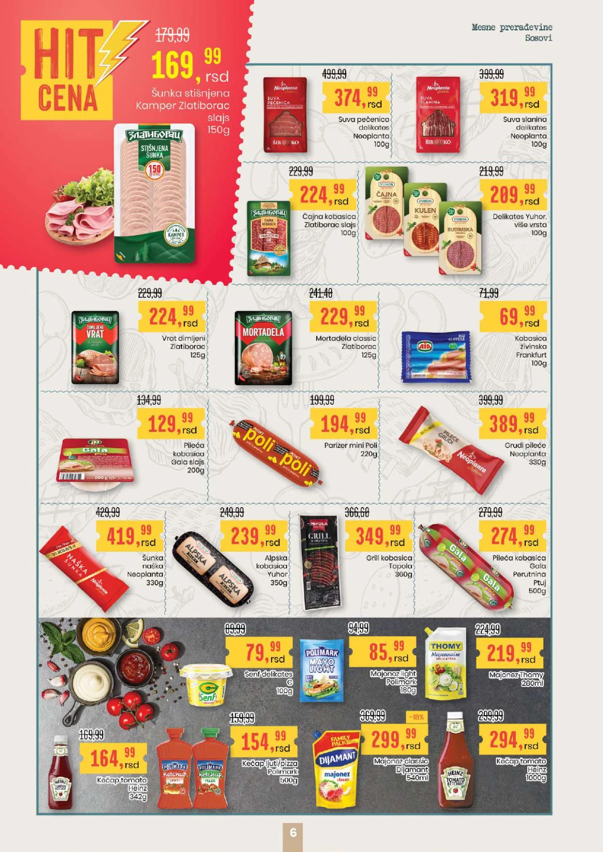 Aroma City katalog šunka kobasice majonez i kečap Srbija strana 6