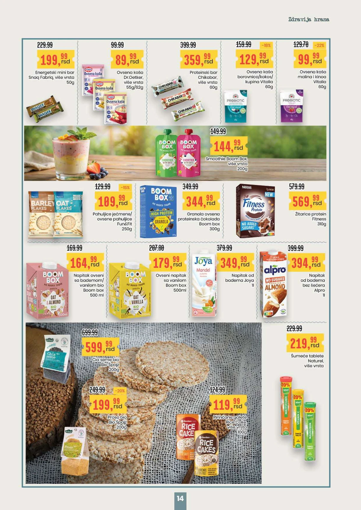 Aroma City katalog zdrava hrana musli ovsene kaše akcija Srbija strana 14
