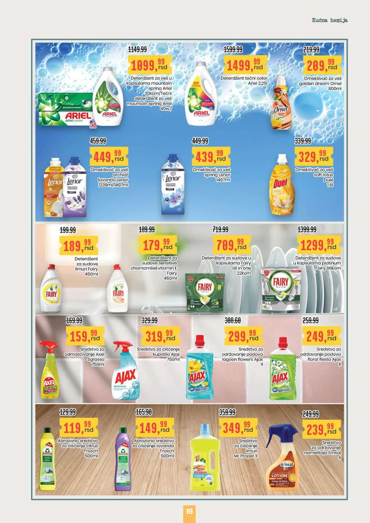 Aroma City katalog kućne potrepštine papir ubrusi sredstva akcija Srbija strana 19