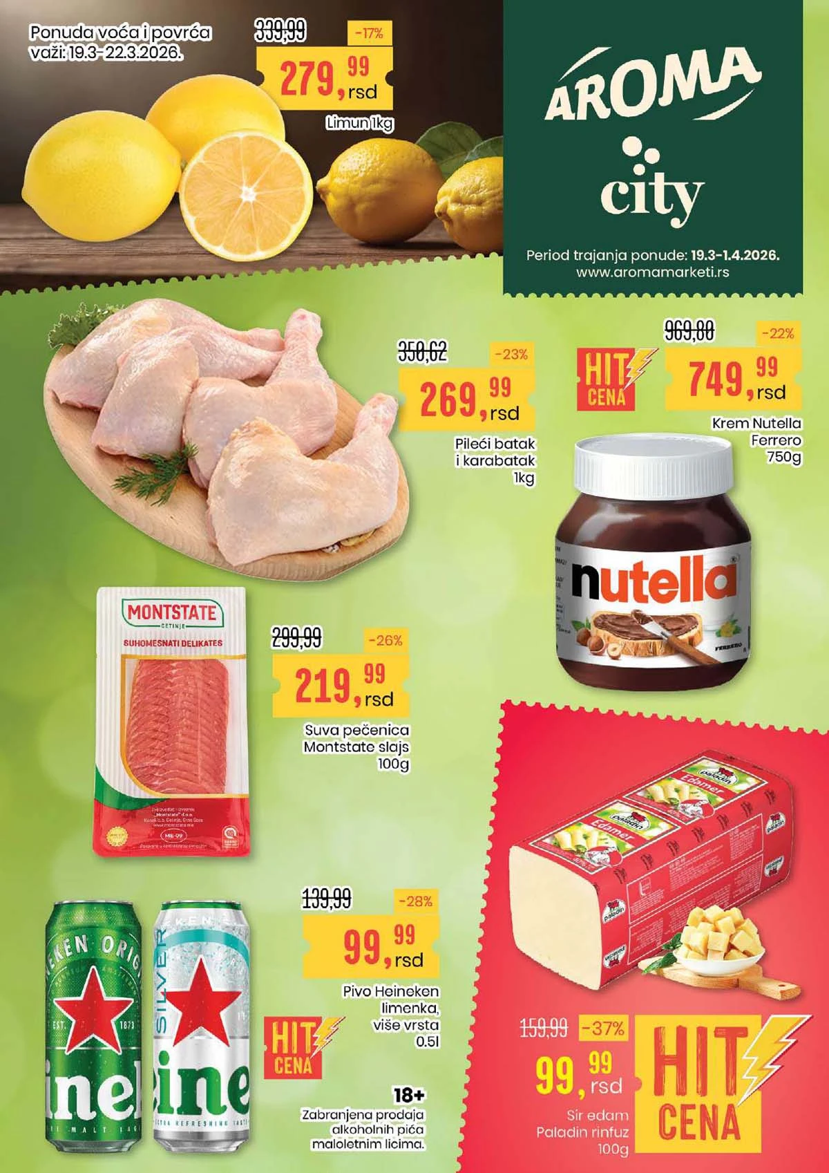 Aroma i Aroma City akcija popusti do 42% katalog april 2026