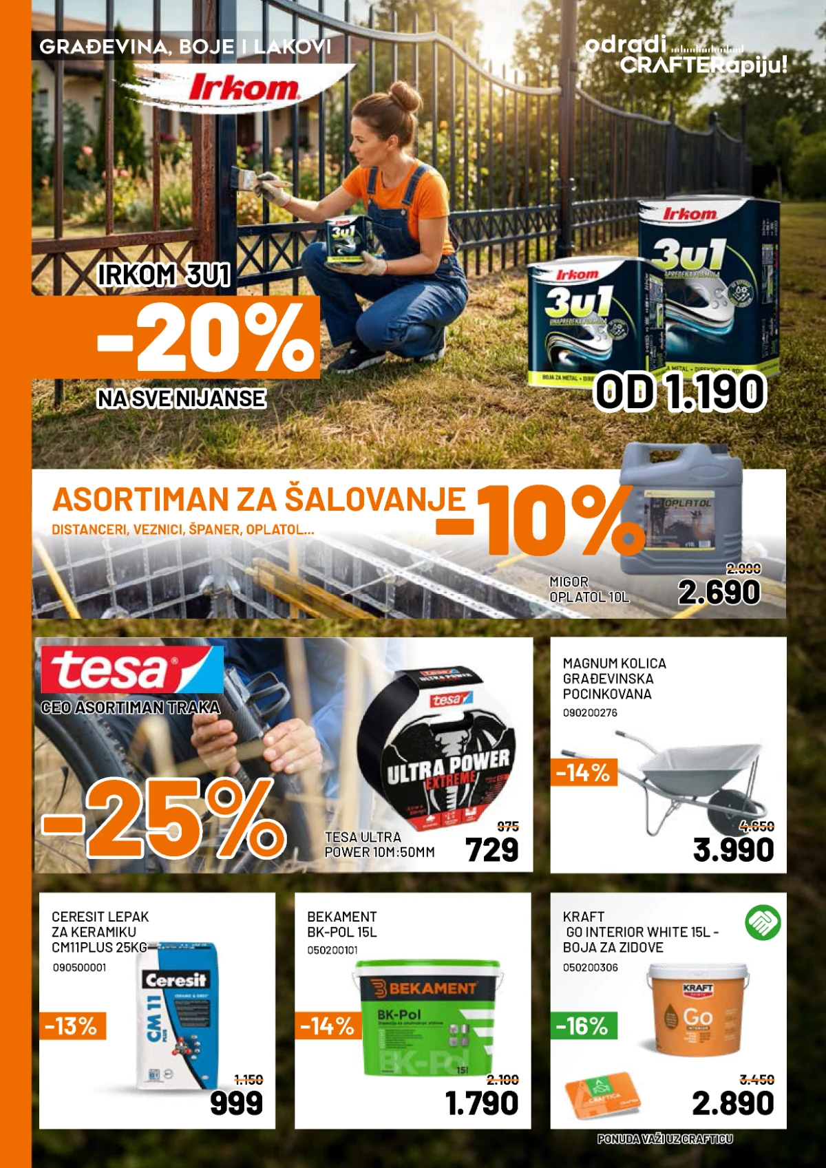 Crafter katalog maj 2026 police kutije organizacija prostora sniženje Srbija