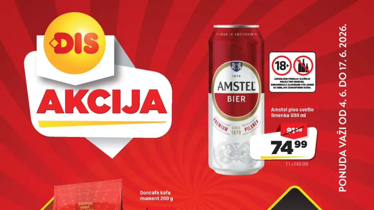 DIS akcija do 58% popusta – cene već od 26,99 din do 17.06.2026