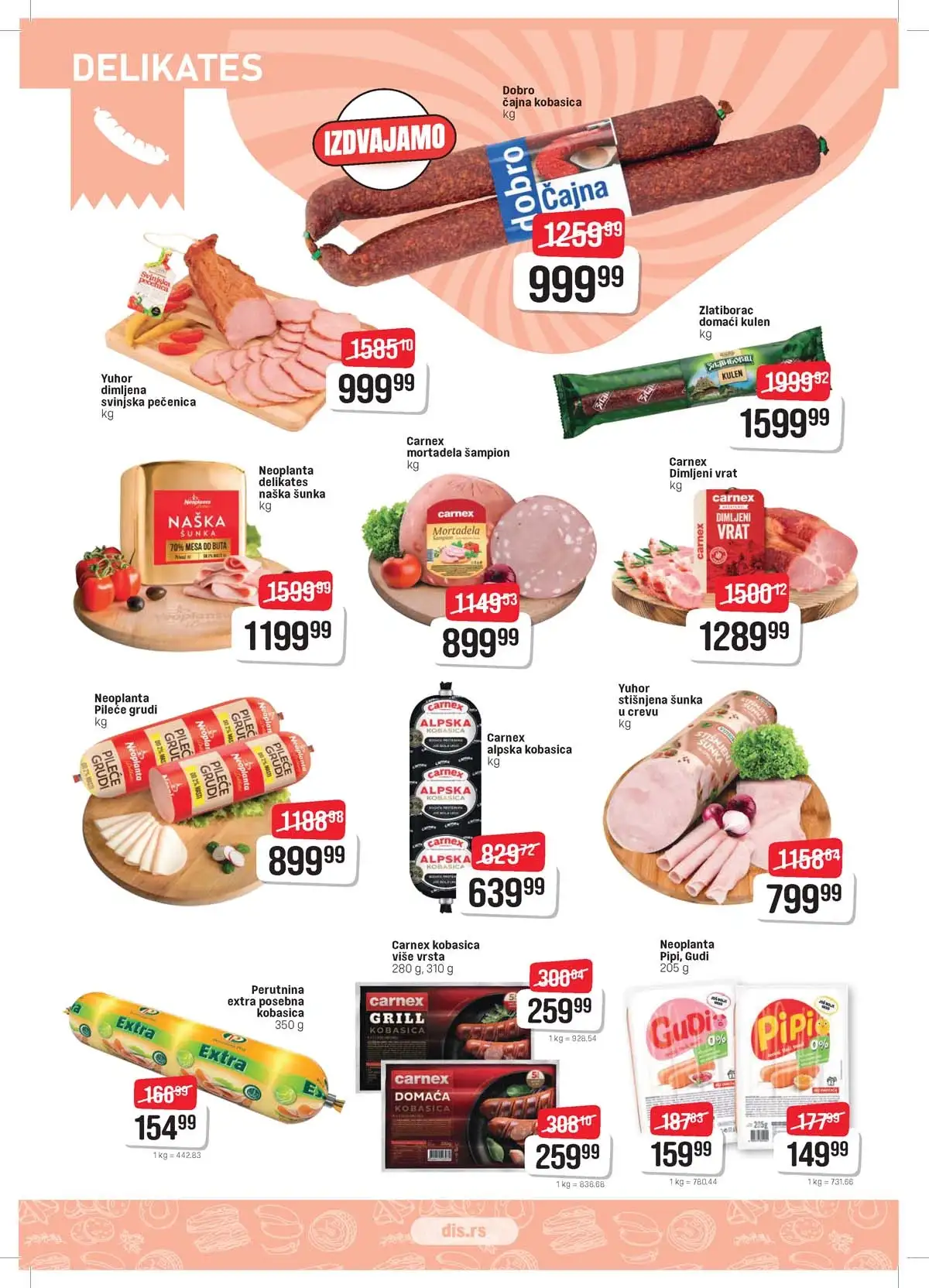 DIS katalog sniženja za Uskrs strana 2 – prehrana i kućne potrepštine Srbija