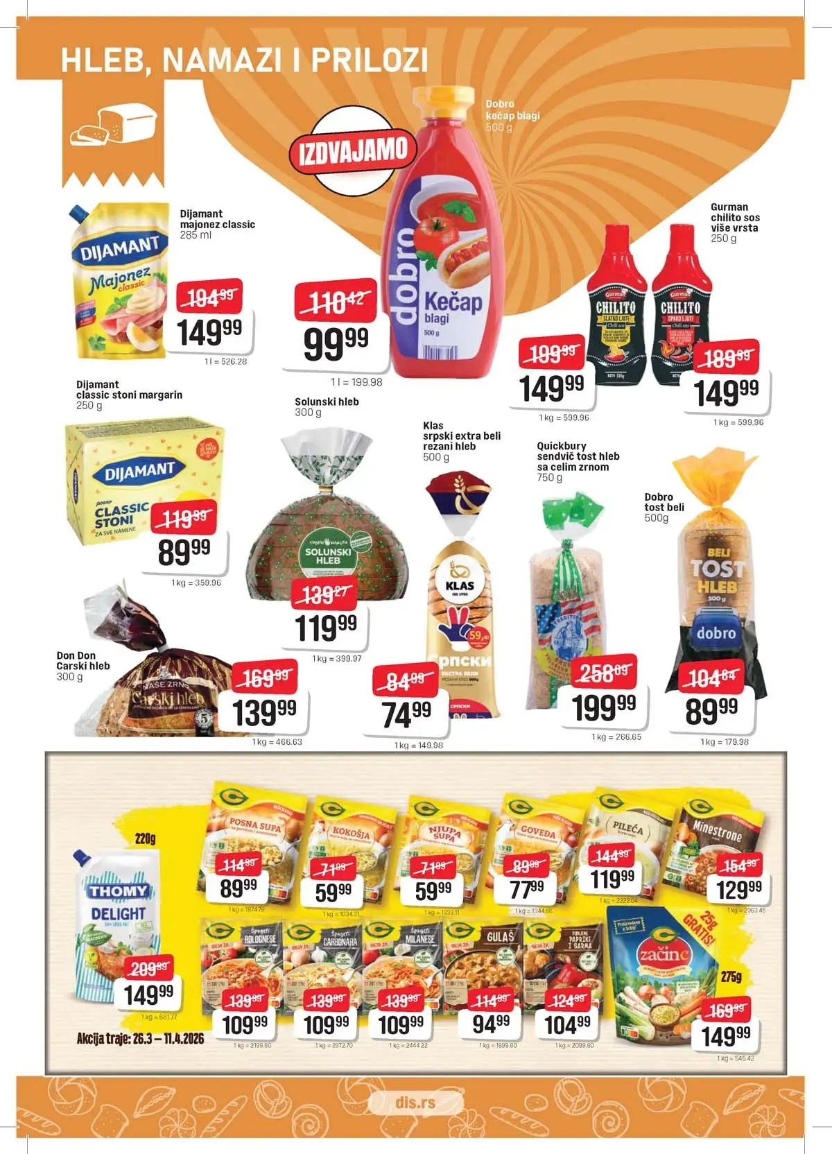 DIS katalog sniženja za Uskrs strana 6 – prehrana i kućne potrepštine Srbija