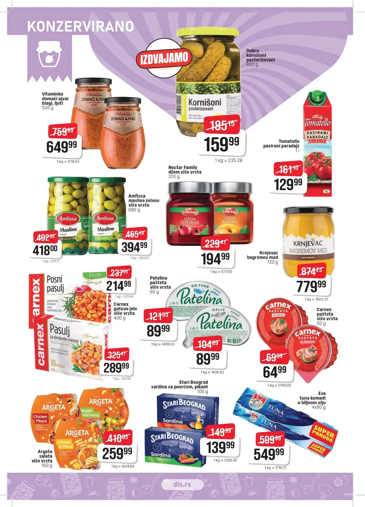 DIS katalog sniženja za Uskrs strana 8 – prehrana i kućne potrepštine Srbija