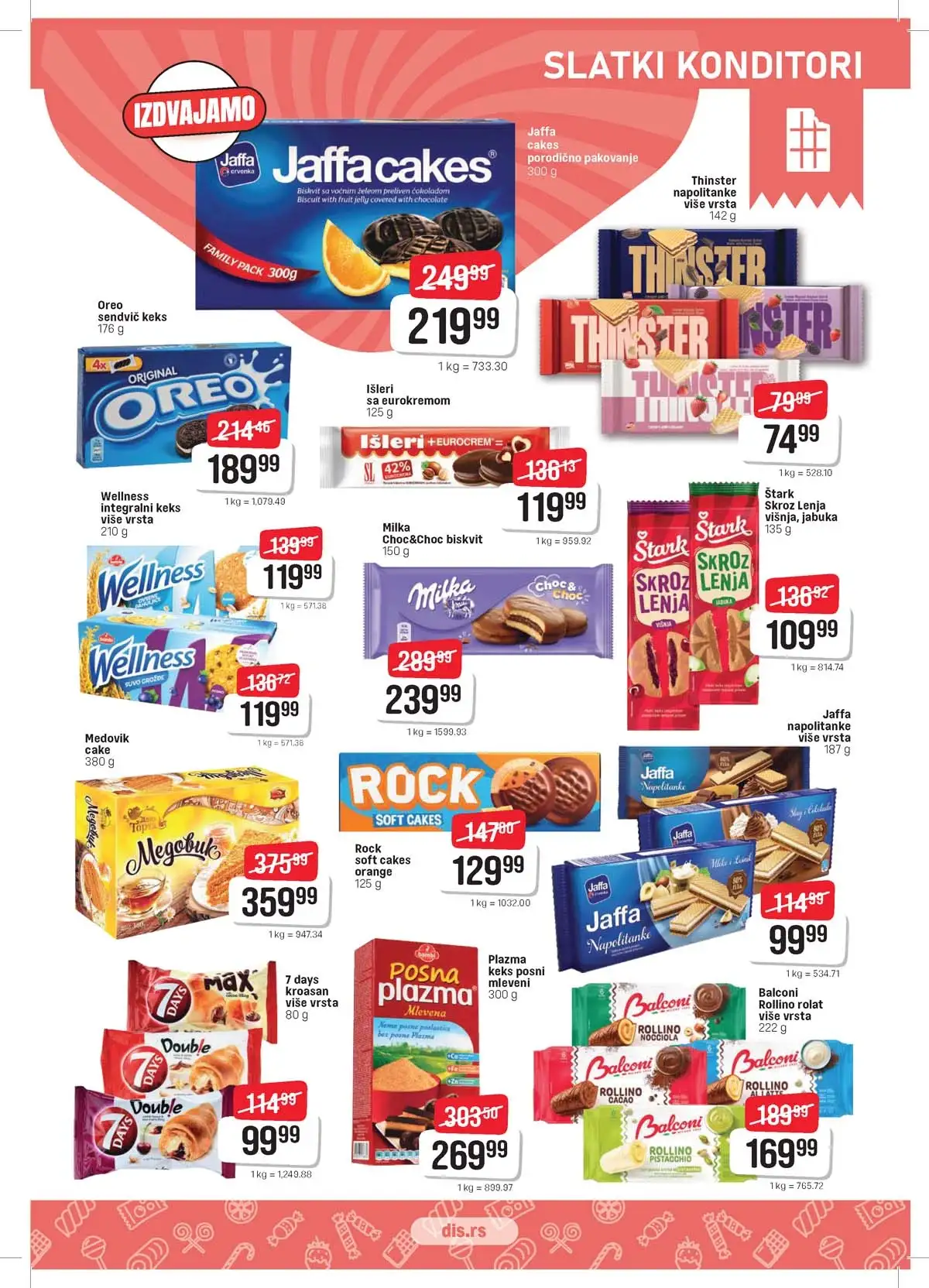DIS katalog sniženja za Uskrs strana 13 – prehrana i kućne potrepštine Srbija