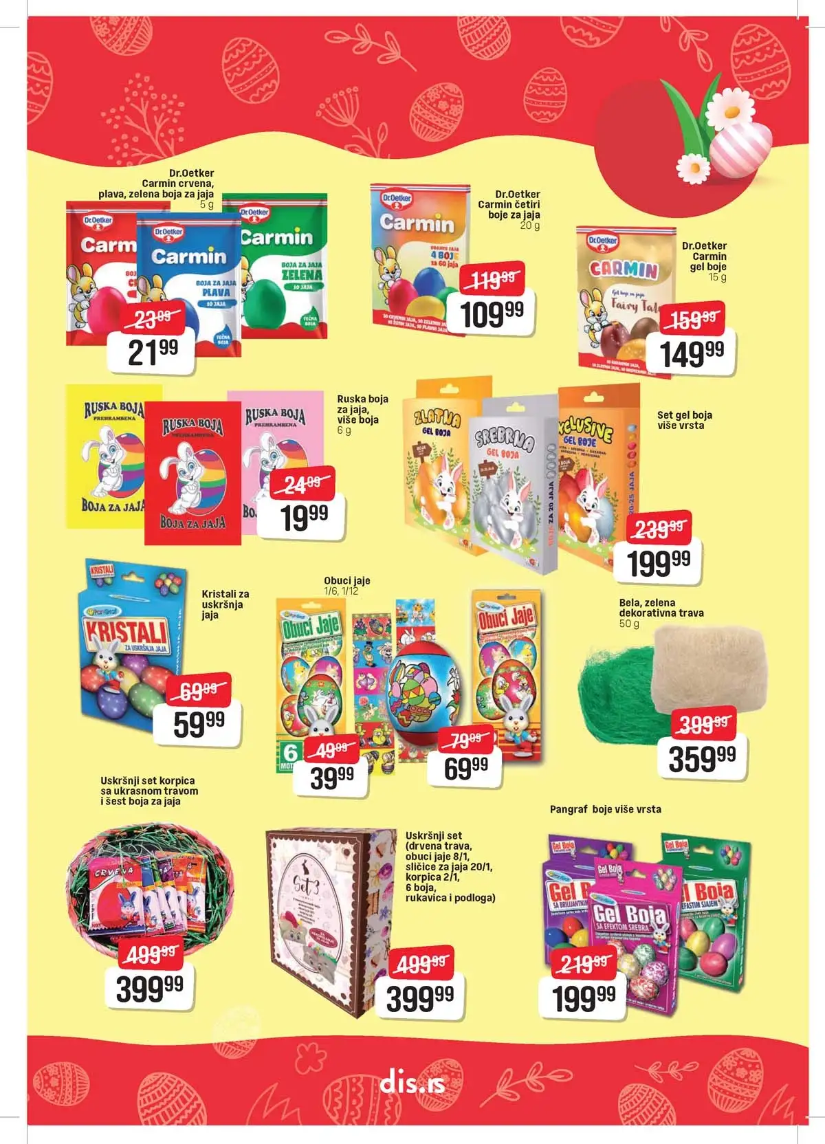 DIS katalog sniženja za Uskrs strana 15 – prehrana i kućne potrepštine Srbija