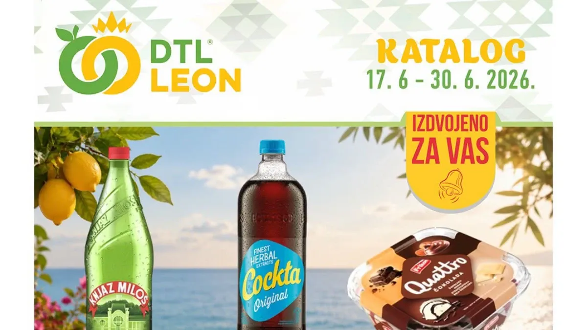 DTL Leon katalog do 30.06.2026 – prehrana, piće, slatkiši i kućna hemija po akcijskim cenama