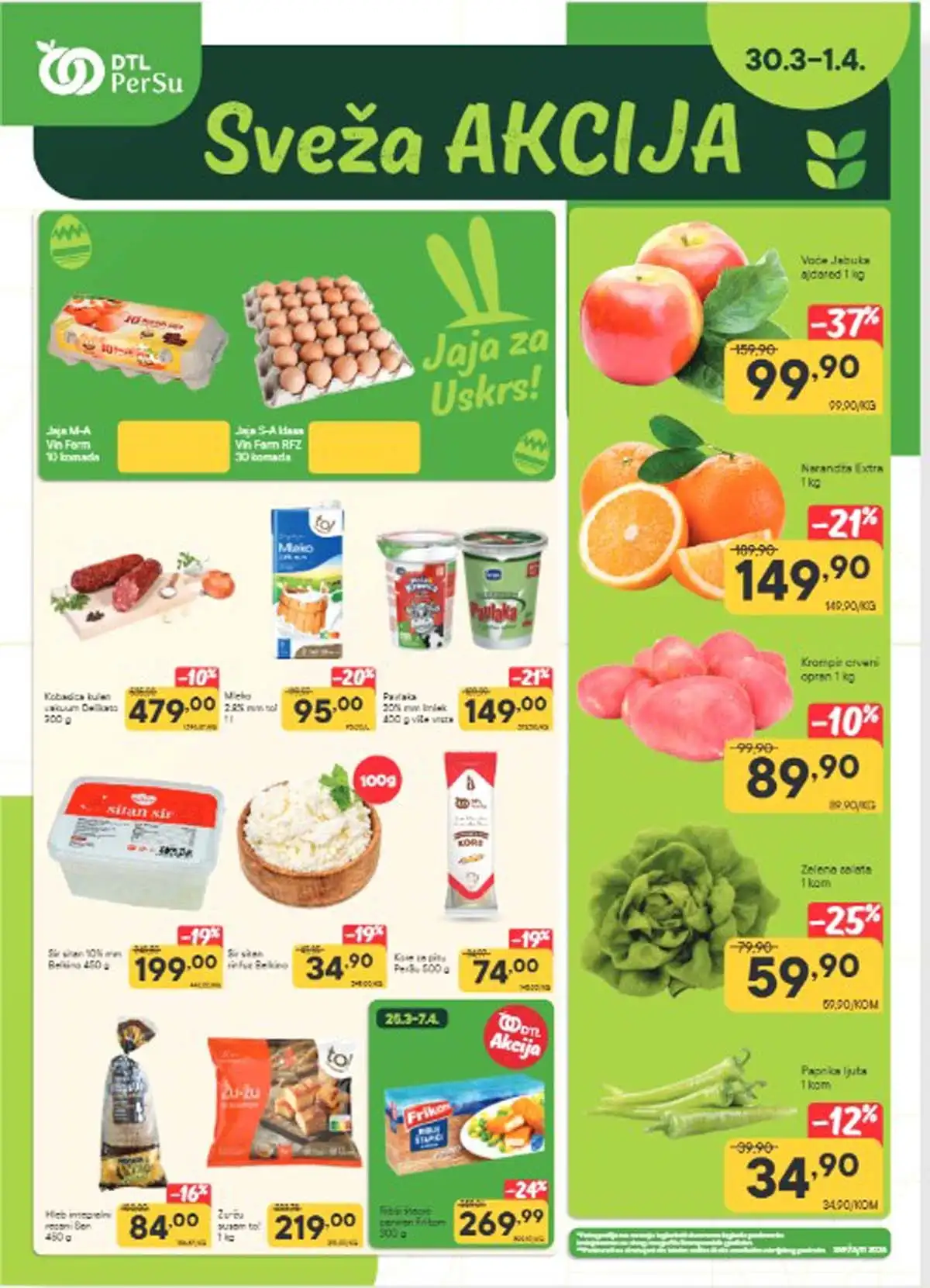 Persu katalog akcija sveža ponuda sniženja prehrane do 01. aprila 2026 prva strana