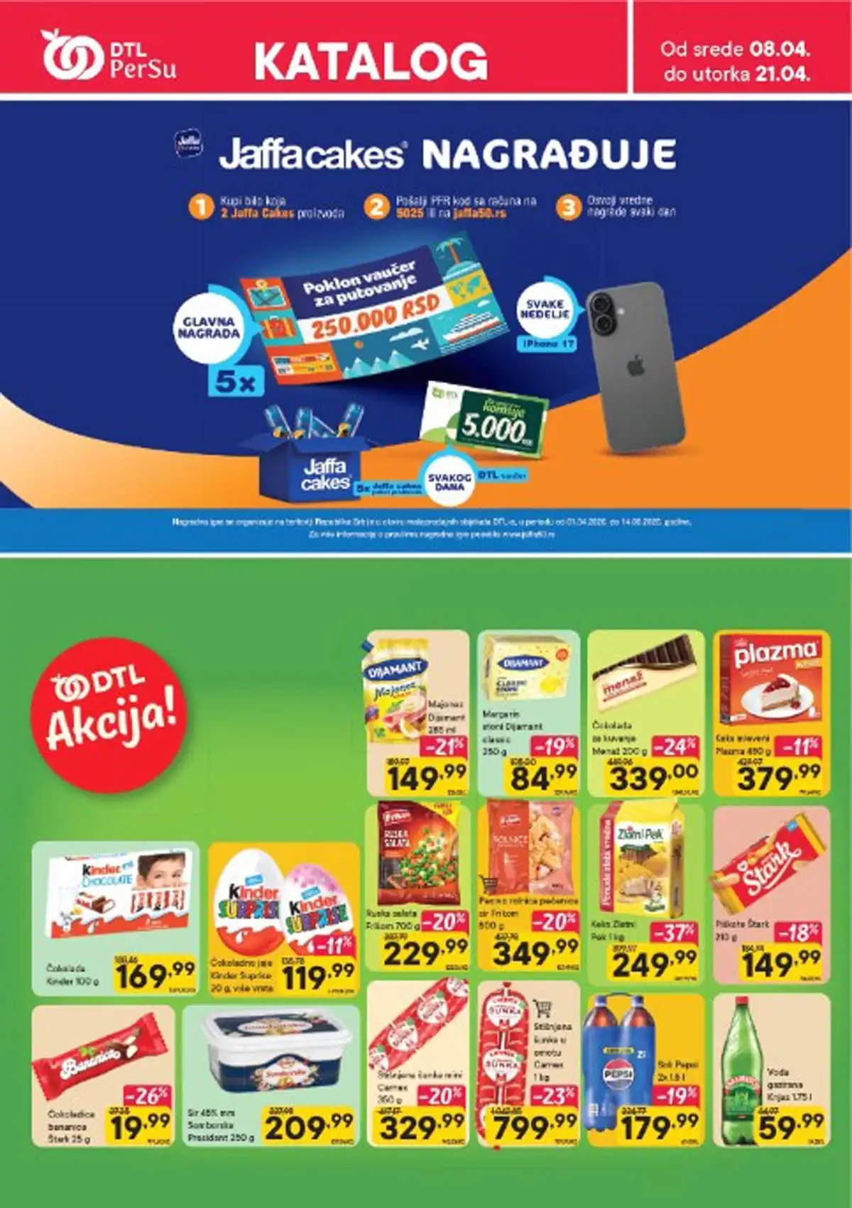 Persu katalog sniženja do 21. aprila 2026. akcija na prehranu i kućne potrepštine Srbija