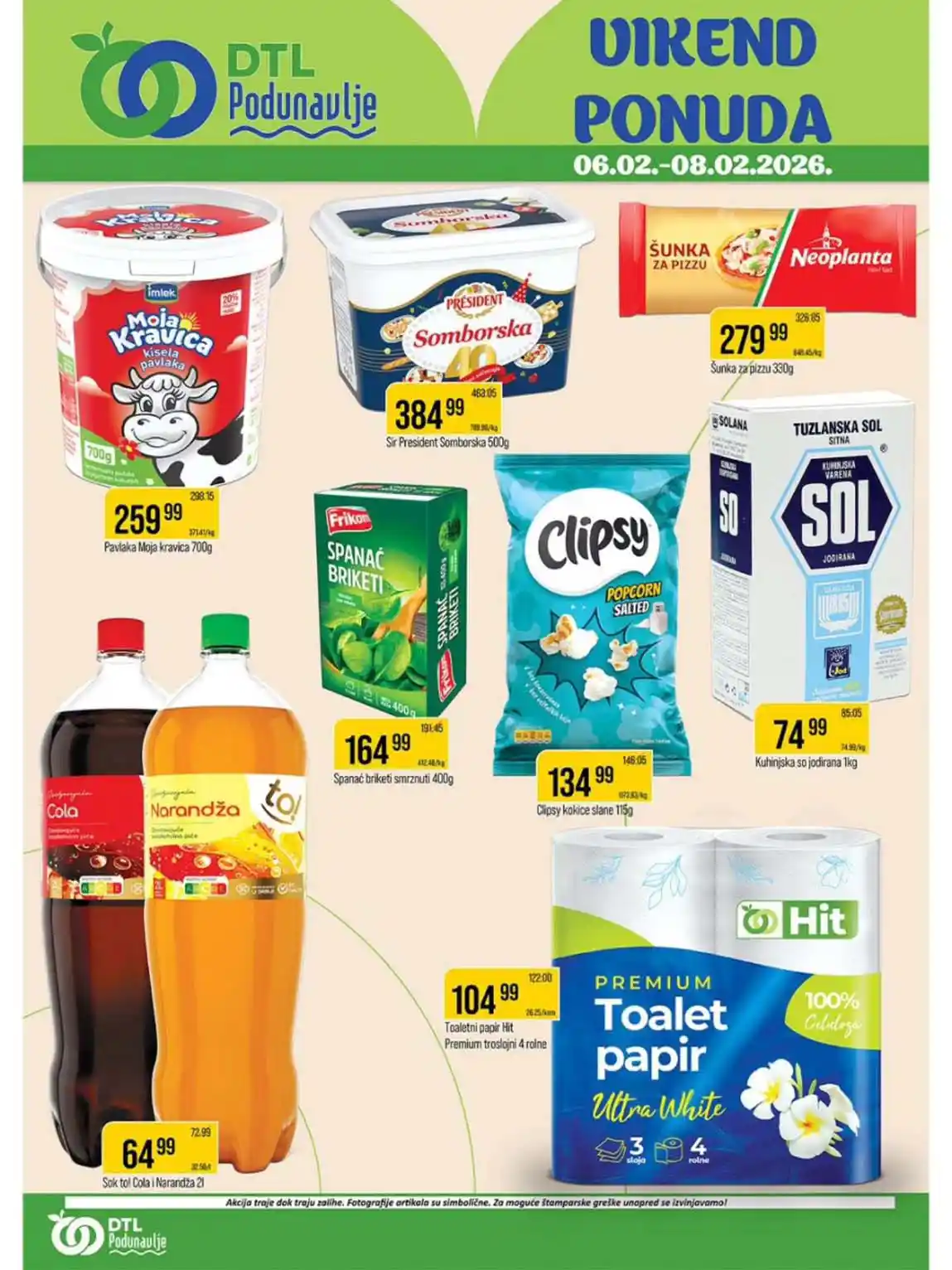 Podunavlje vikend katalog – sniženja prehrane i kućnih potrepština