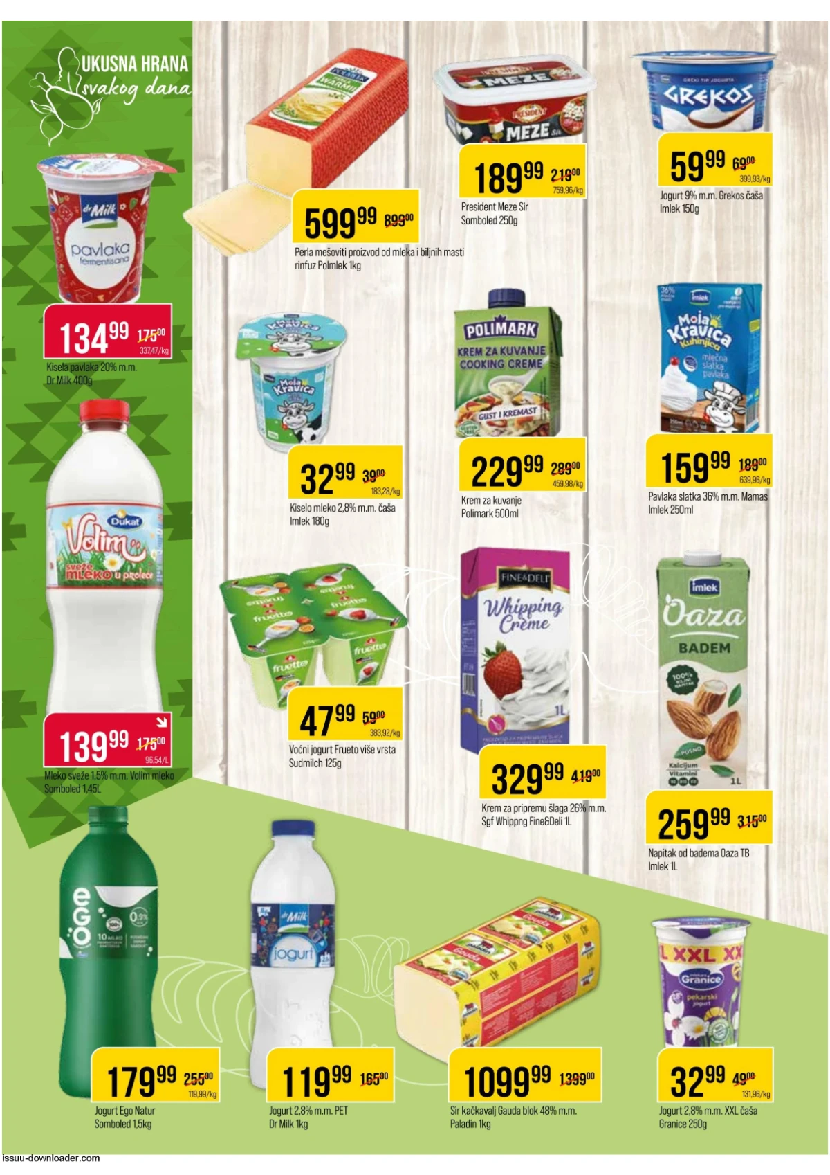 DTL Proleter katalog do 29.06.2026 – mleko, jogurt, sirevi i pavlake na akciji
