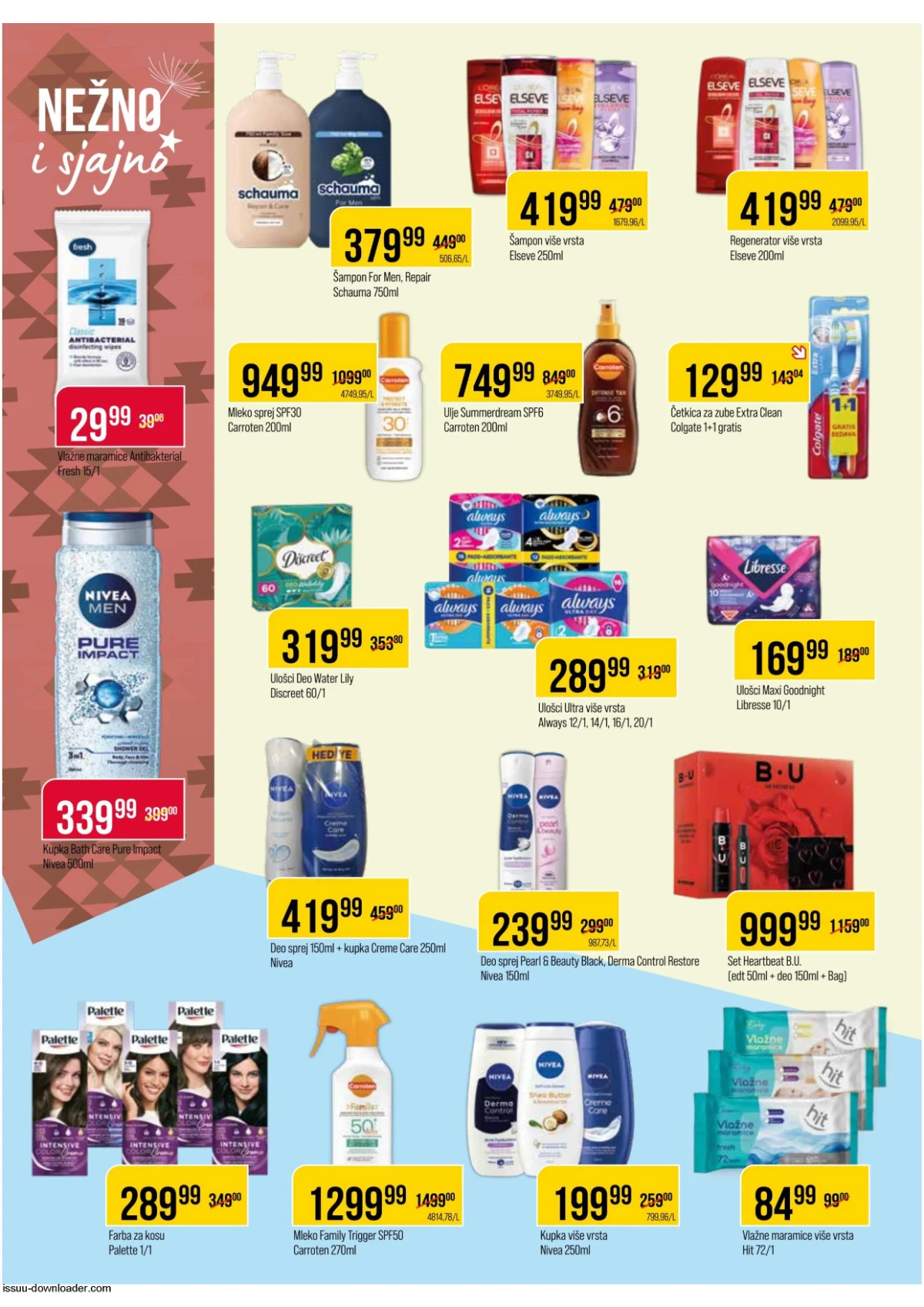 DTL Proleter katalog kozmetike – šamponi, dezodoransi i proizvodi za negu na sniženju